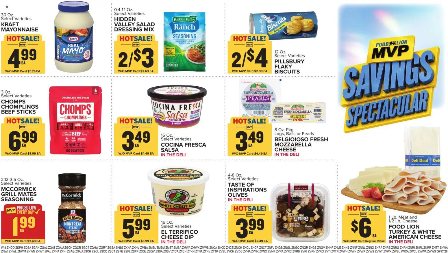 Food Lion Weekly Ad - valid from 17.06.2026 | Page: 15 | Products: Cheese, Salad, Mayonnaise, Grill