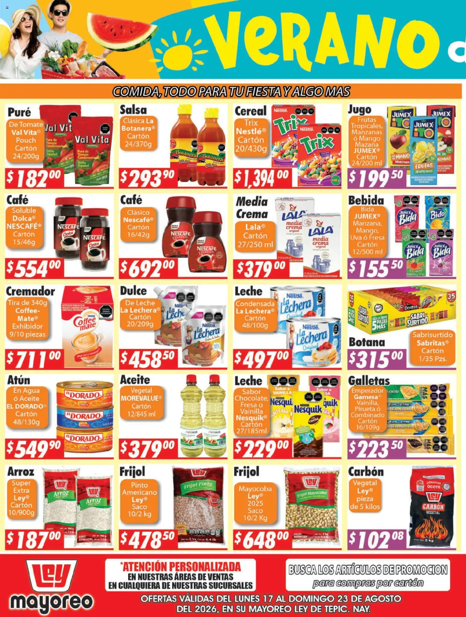 Nuevas ofertas de Casa Ley válidas en toda la República Mexicana desde el 17/08/2026. ¡Encuentra las mejores ofertas en Casa Ley folleto Tepic! | Página: 5 | Productos: Aceite, Vainilla, Manzanas, Galletas