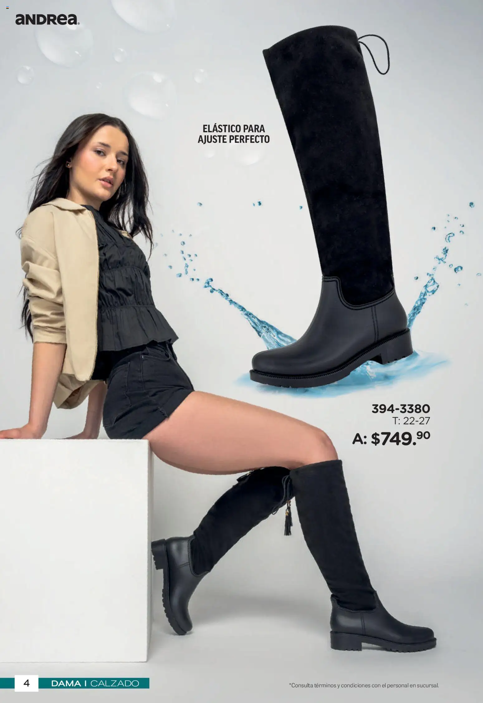 Nuevas ofertas de Andrea válidas en toda la República Mexicana desde el 26/04/2026. ¡Encuentra las mejores ofertas en Andrea catálogo Botas de Lluvia! | Página: 4