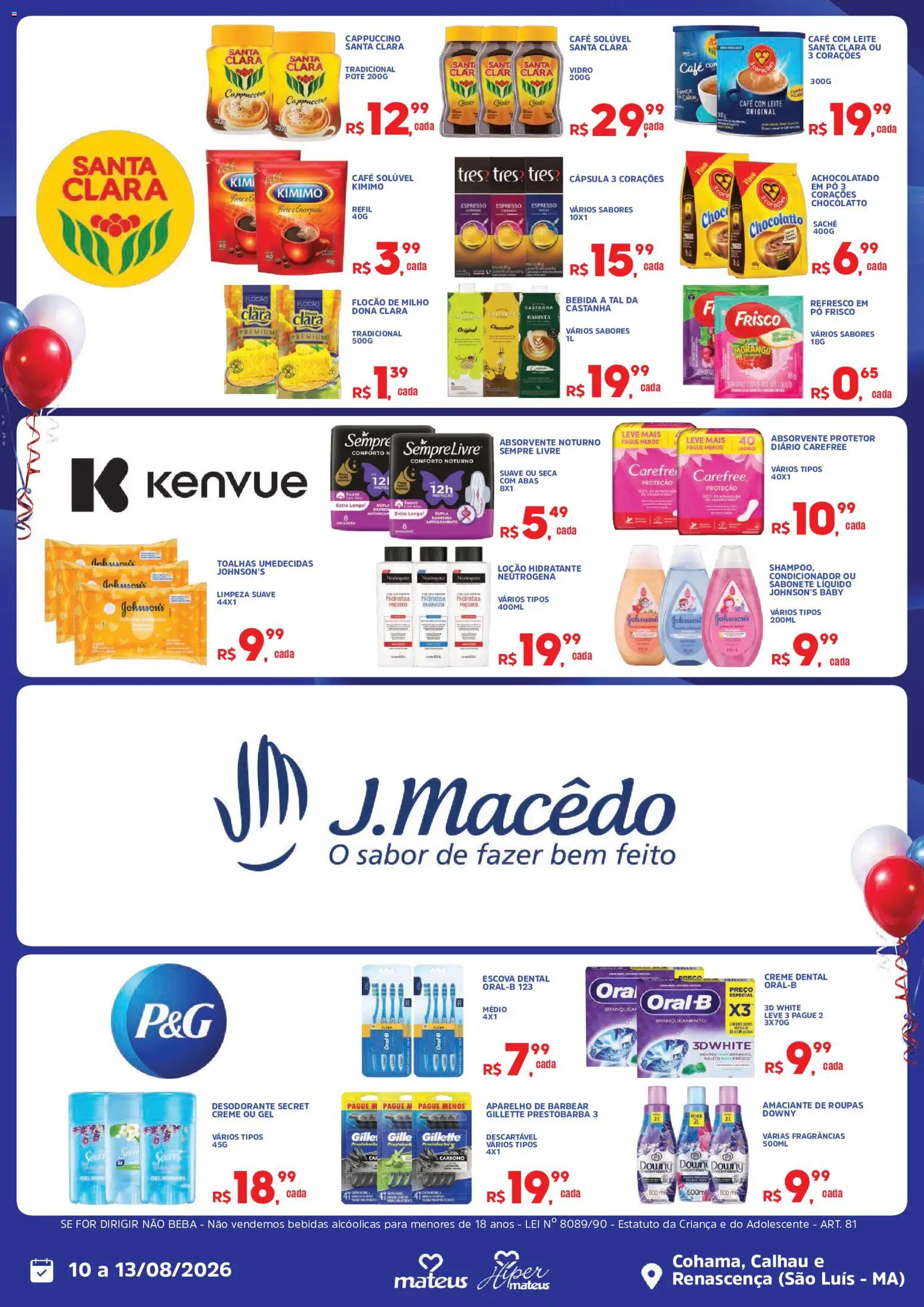 Mateus Folheto - válido de 10/08/2026 | Página: 5 | Produtos: Frisco, Creme, Aparelho de barbear, Sempre Livre