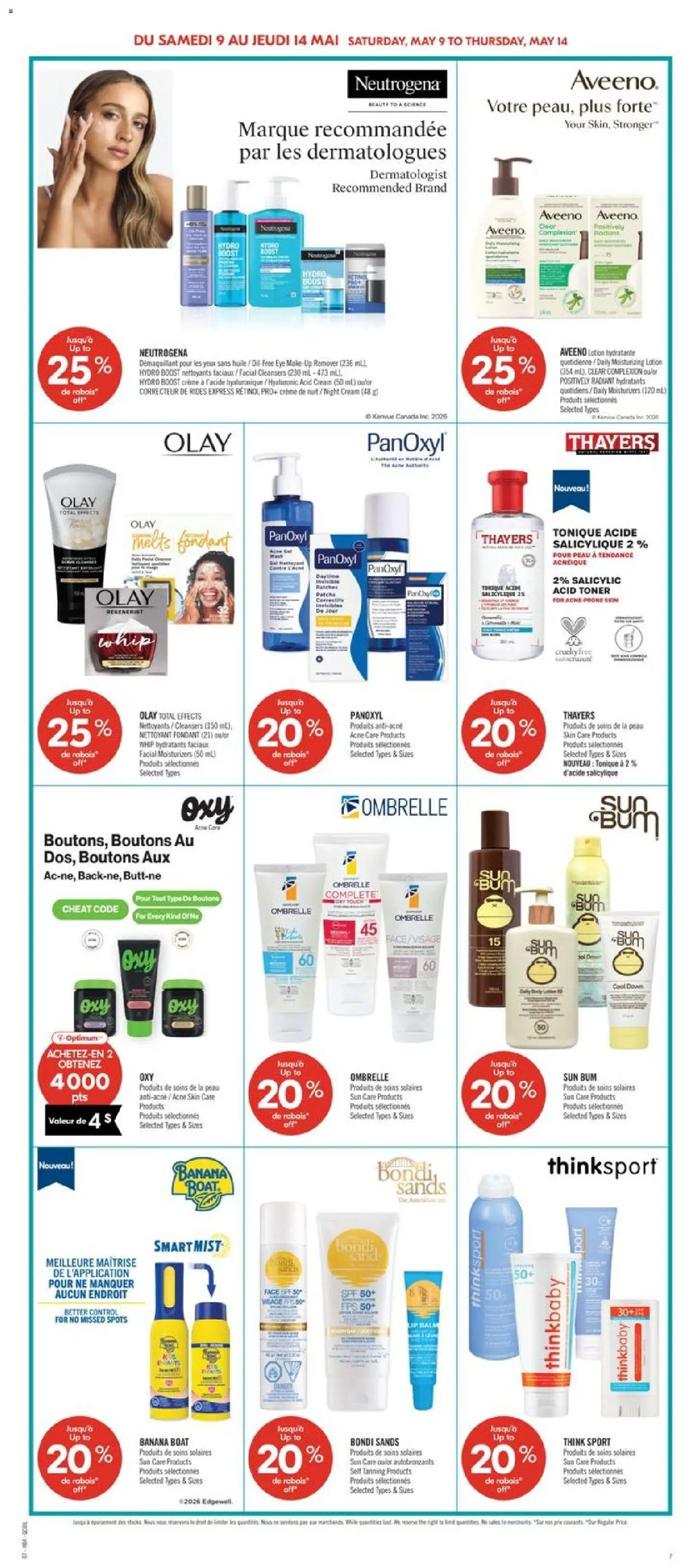 Pharmaprix flyer valid from 08.05.2026 | Page: 12 | Products: Cream, Toner, Make-up, Body lotion