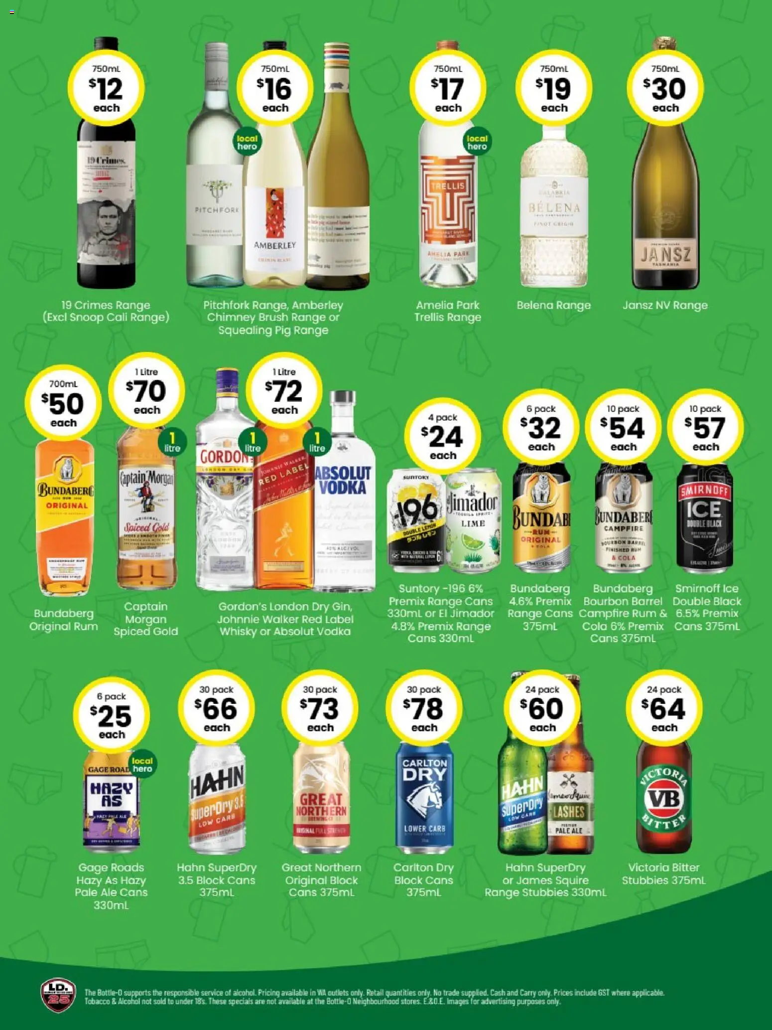 The Bottle-O catalogue - valid from 17/08/2026 | Page: 2 | Products: Absolut Vodka, Bourbon, Vodka, Rum