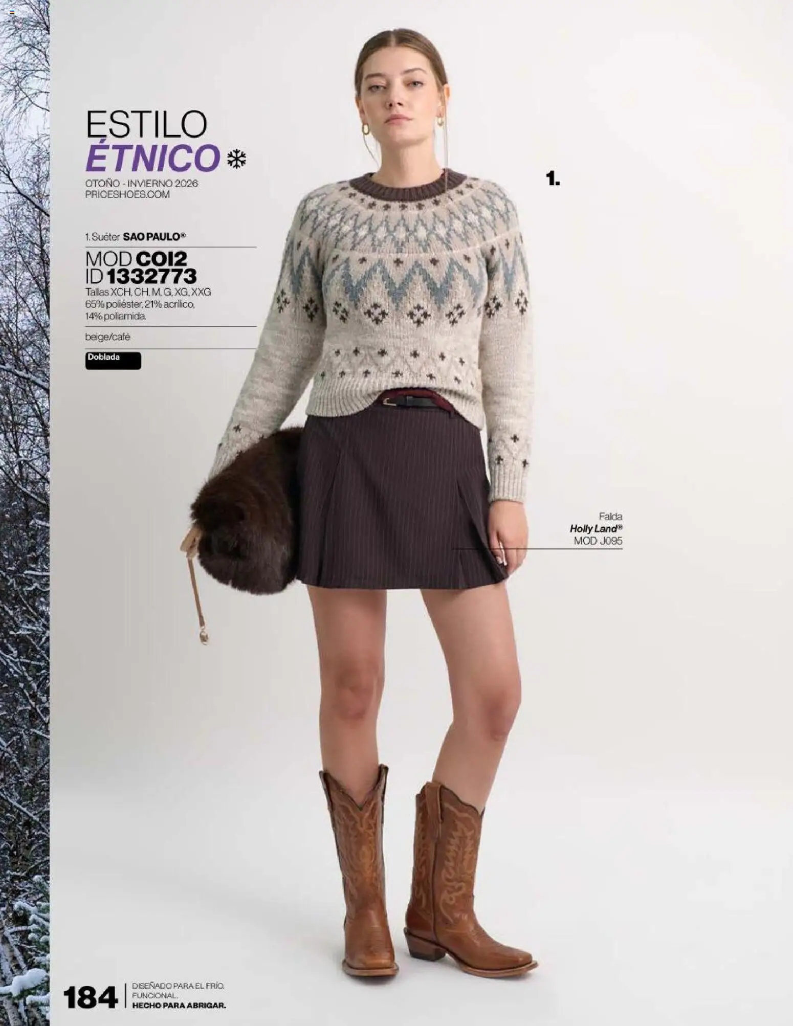Nuevas ofertas de Price Shoes válidas en toda la República Mexicana desde el 16/09/2026. ¡Encuentra las mejores ofertas en Price Shoes catálogo Abrigador! | Página: 184 | Productos: Suéter, Falda