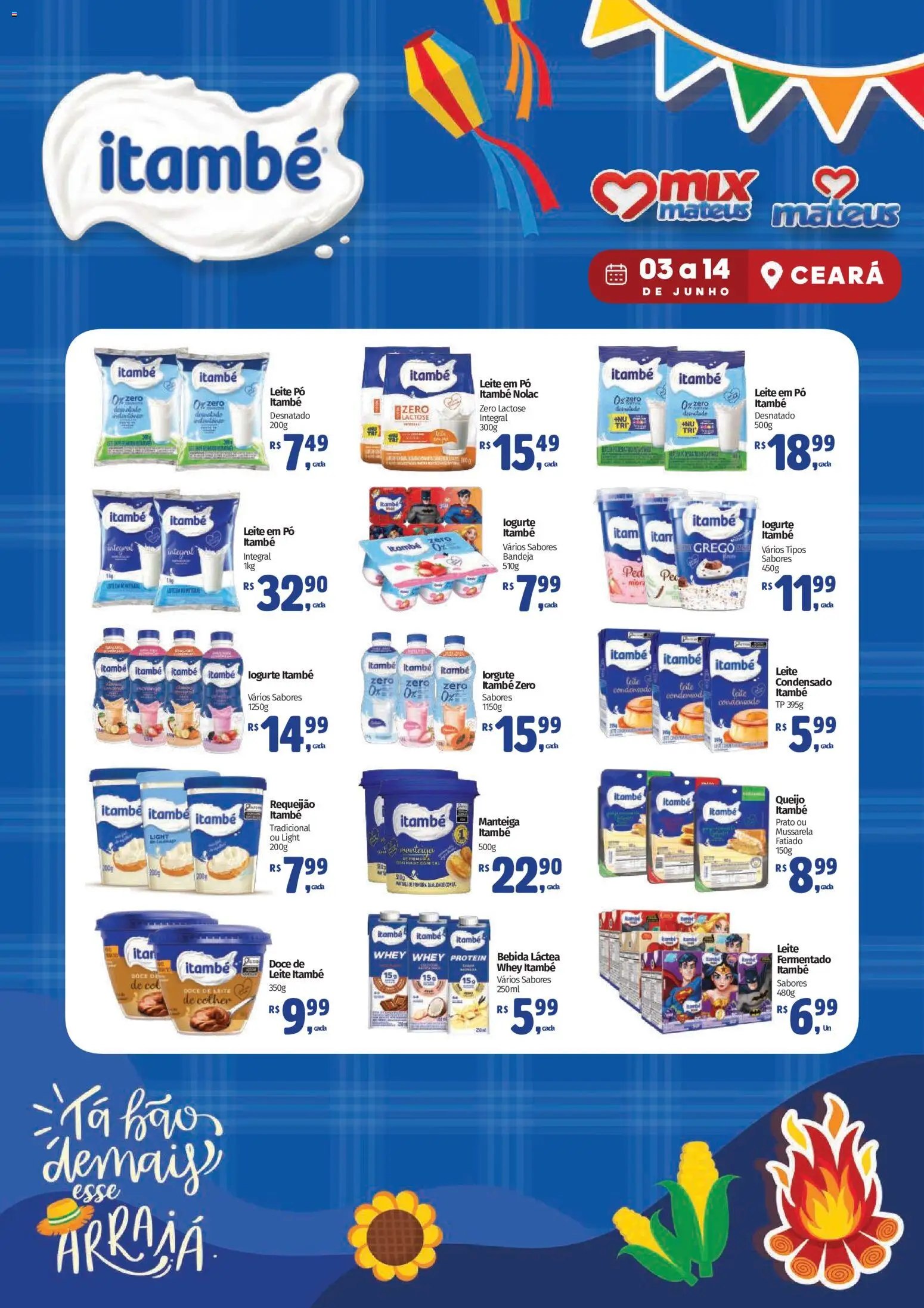 Mateus Folheto - válido de 03.06.2026 | Página: 1 | Produtos: Pó, Leite, Queijo, Whey protein