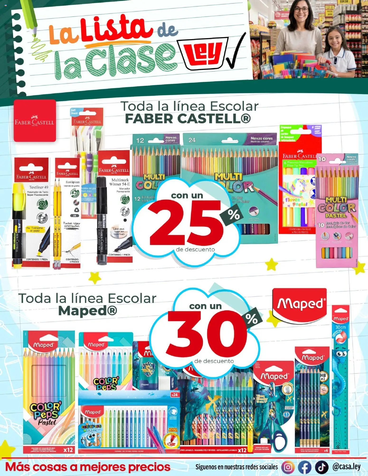 Nuevas ofertas de Casa Ley válidas en toda la República Mexicana desde el 27/08/2026. ¡Encuentra las mejores ofertas en Casa Ley folleto La Lista de la Clase! | Página: 7 | Productos: Pastel, Flexible
