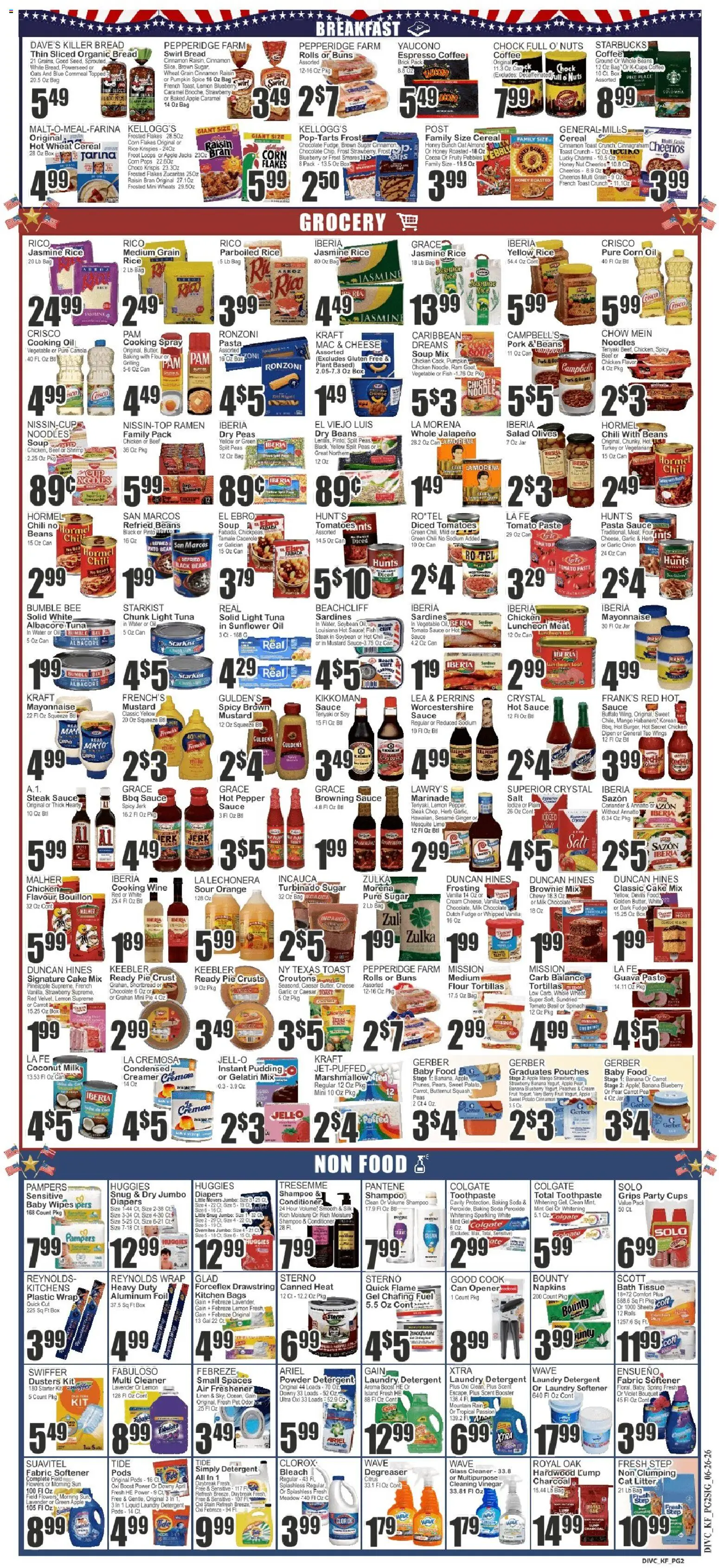 Key Food Weekly Ad - valid from 06/26/2026 | Page: 2 | Products: Toothpaste, Cream, Sugar, Mango