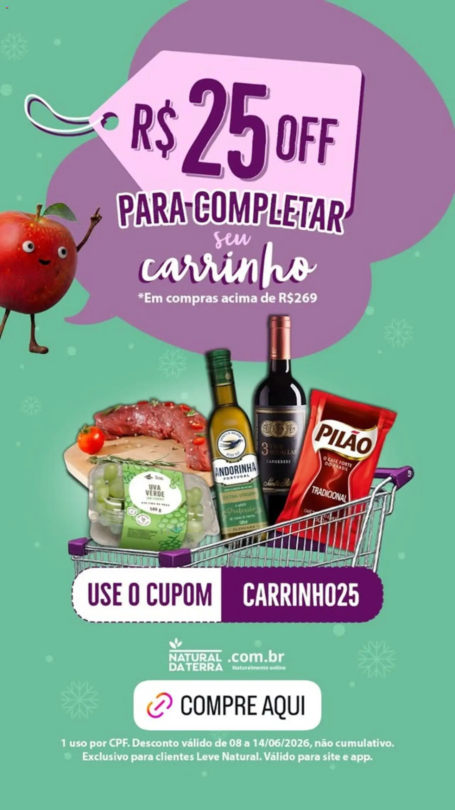 Natural da Terra Folheto - válido de 08.06.2026 | Página: 1 | Produtos: Café, Carrinho