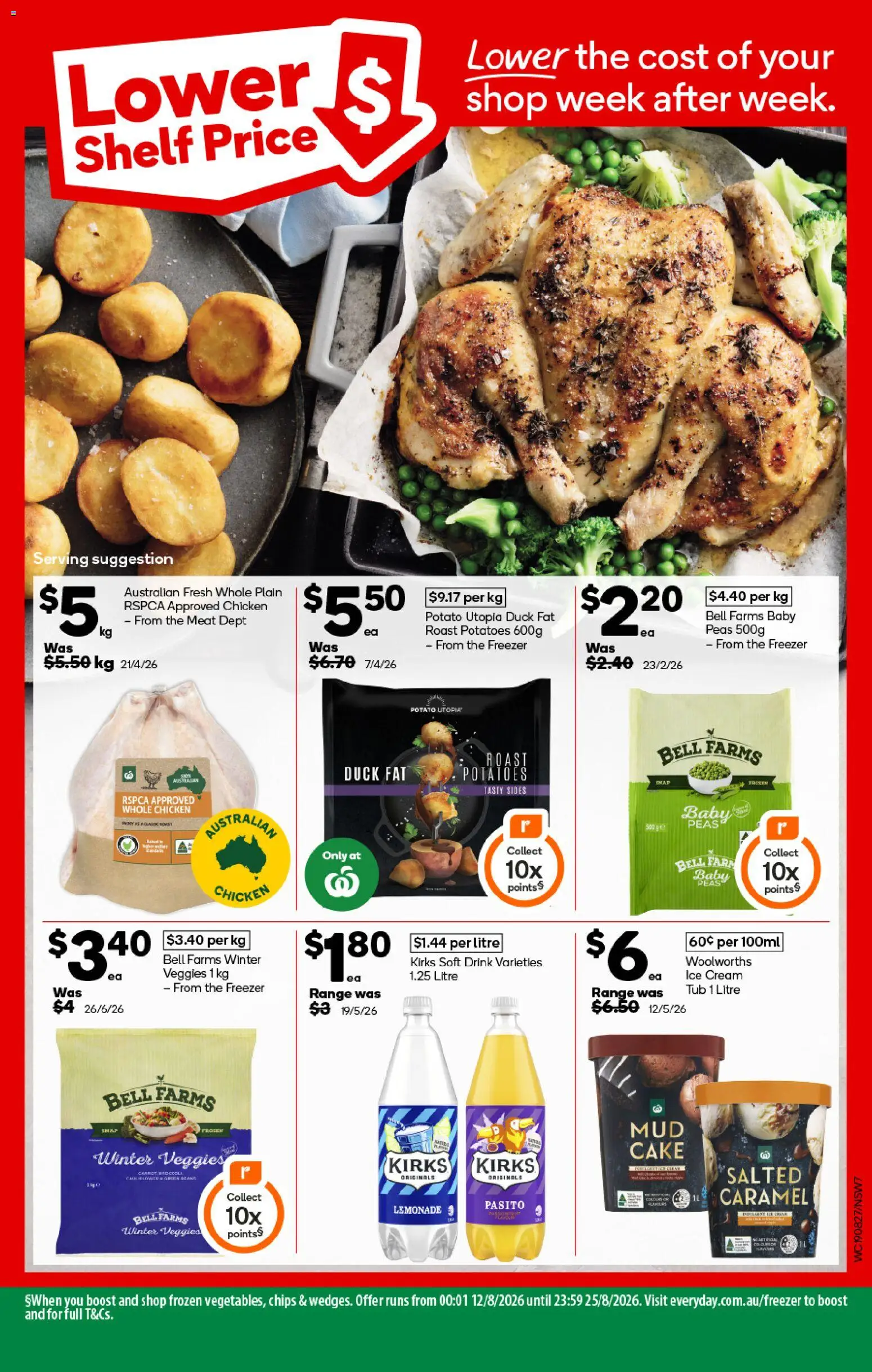 Woolworths catalogue - valid from 19/08/2026 | Page: 7 | Products: Duck, Chips, Lemonade, Roast