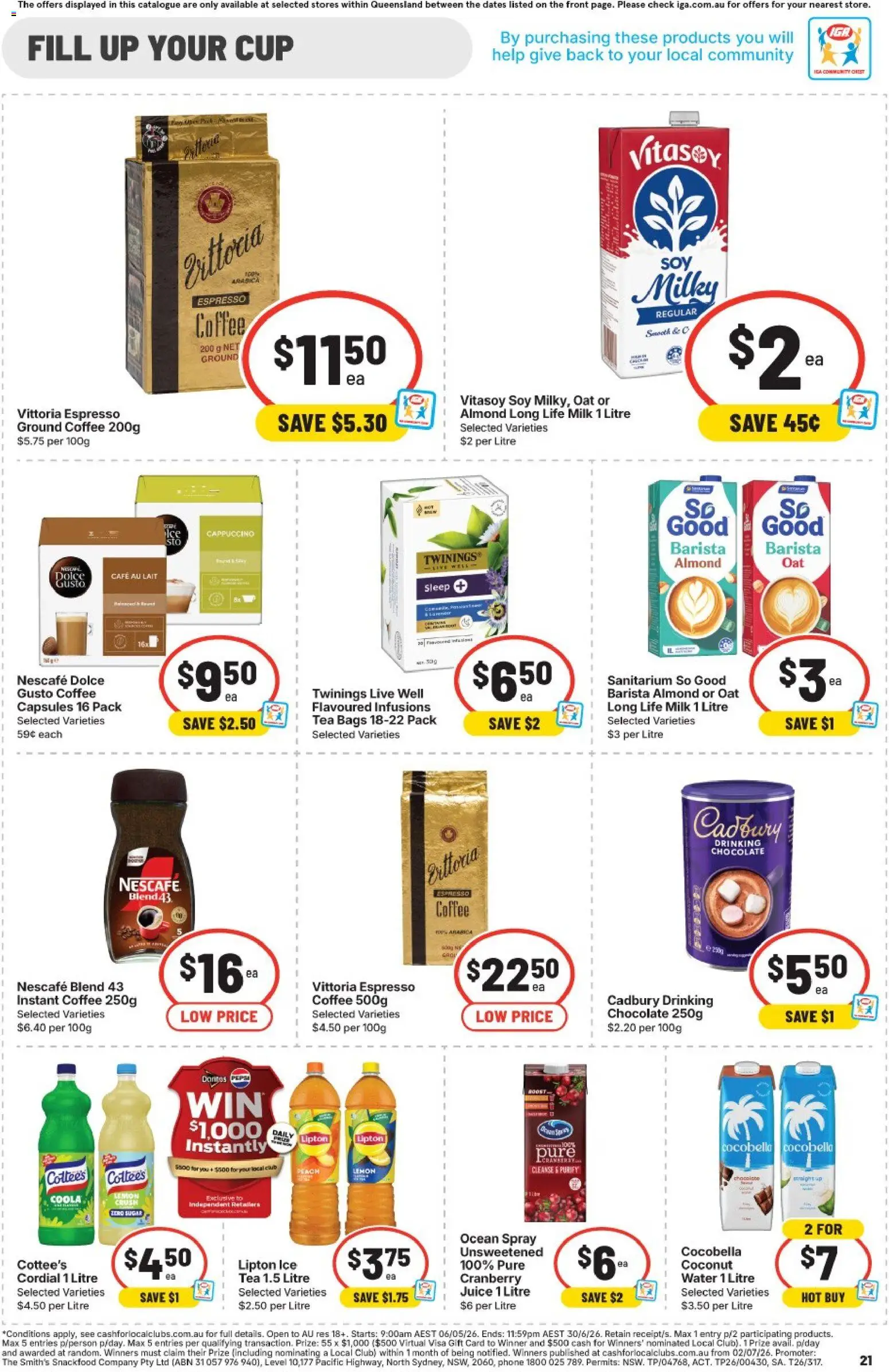IGA catalogue - valid from 10.06.2026 | Page: 22 | Products: Bacon, Milk, Flour, Chilli