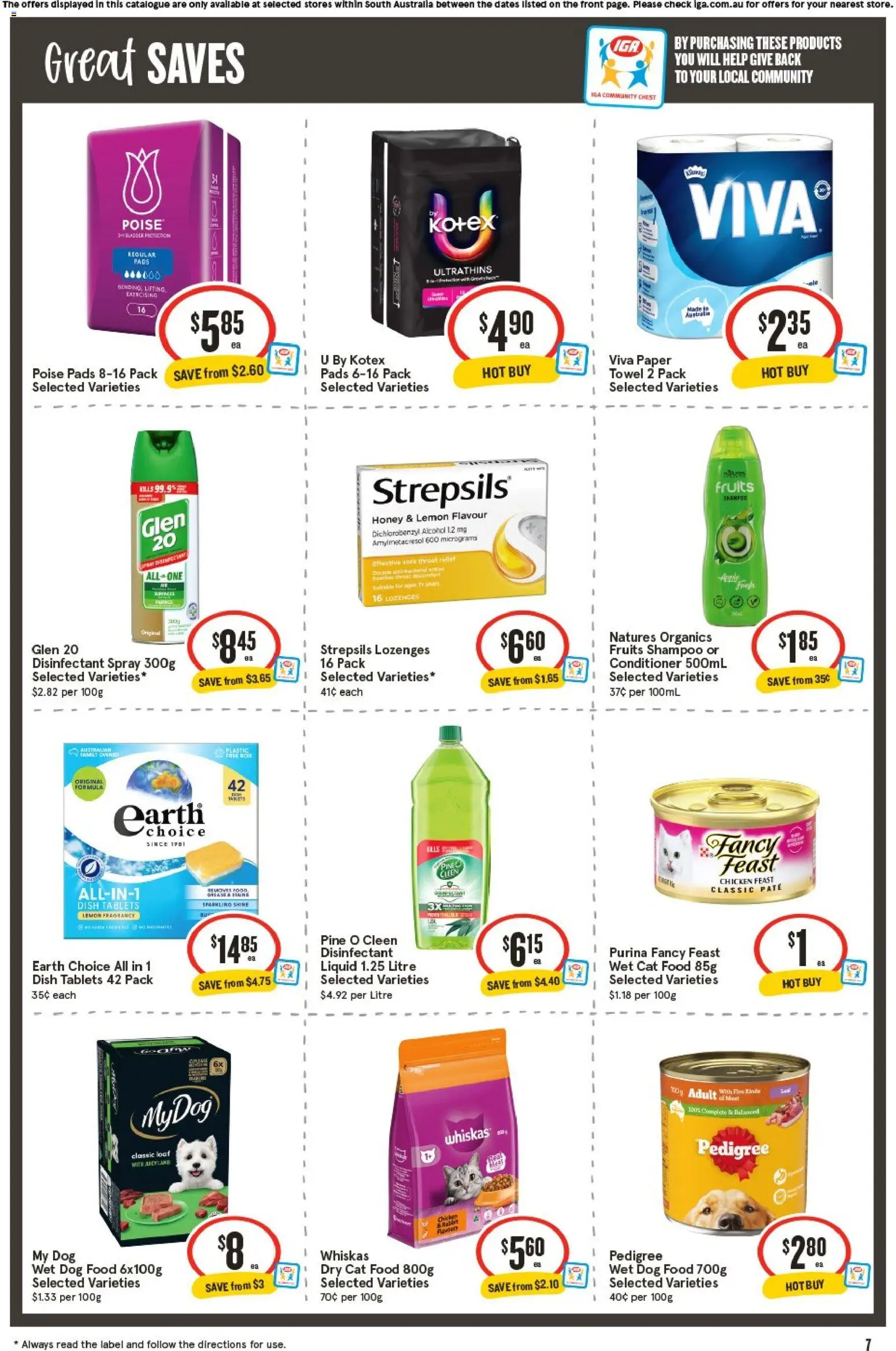 IGA catalogue - valid from 05/08/2026 | Page: 8 | Products: Conditioner, Honey, Meat, Tablets