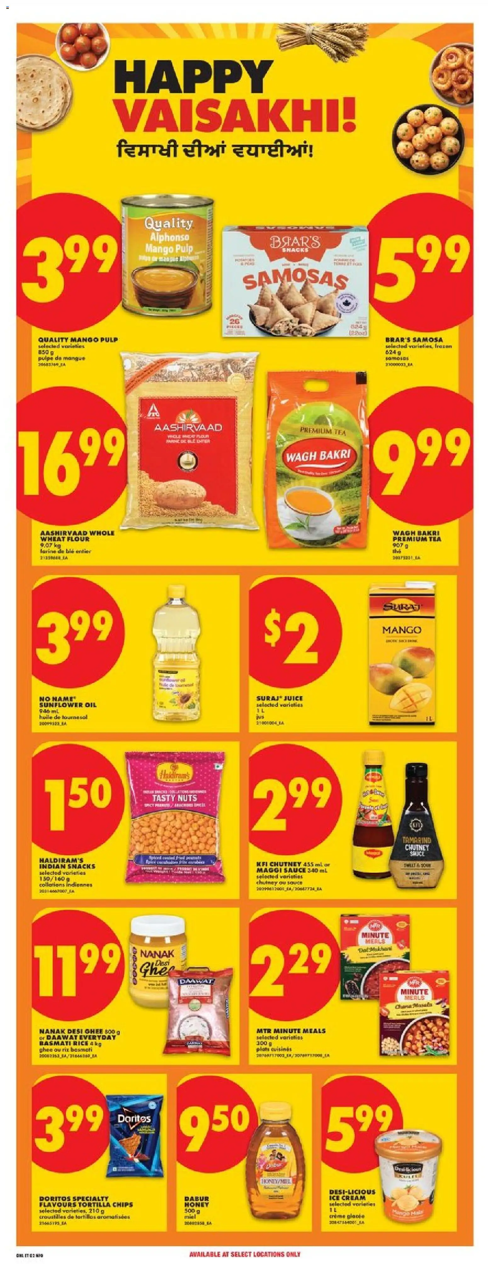 No Frills flyer valid from 09.04.2026 | Page: 17 | Products: Rice, Chips, Ice cream, Oil