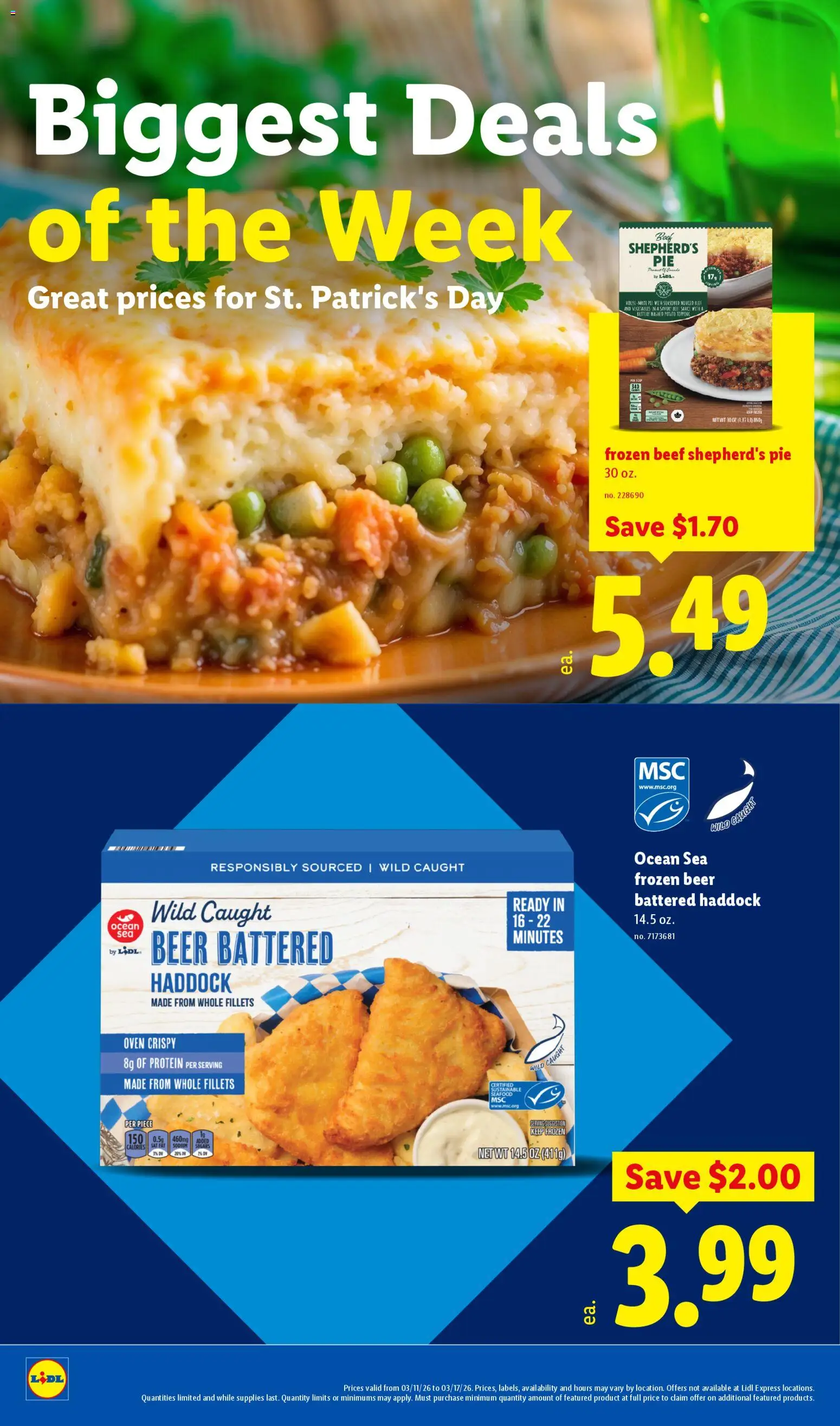 Lidl Weekly Ad - valid from 11.03.2026 | Page: 6 | Products: Beer, Vegetables, Seafood, Oven