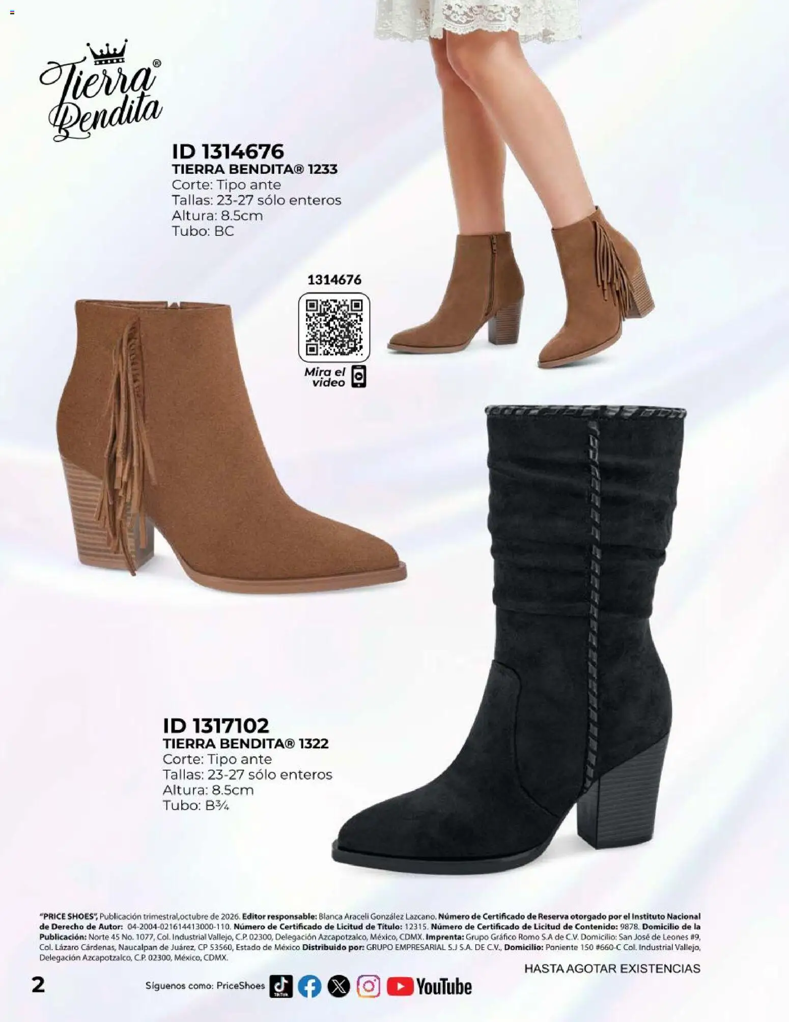 Nuevas ofertas de Price Shoes válidas en toda la República Mexicana desde el 01/10/2026. ¡Encuentra las mejores ofertas en Price Shoes catálogo Exclusivos! | Página: 2