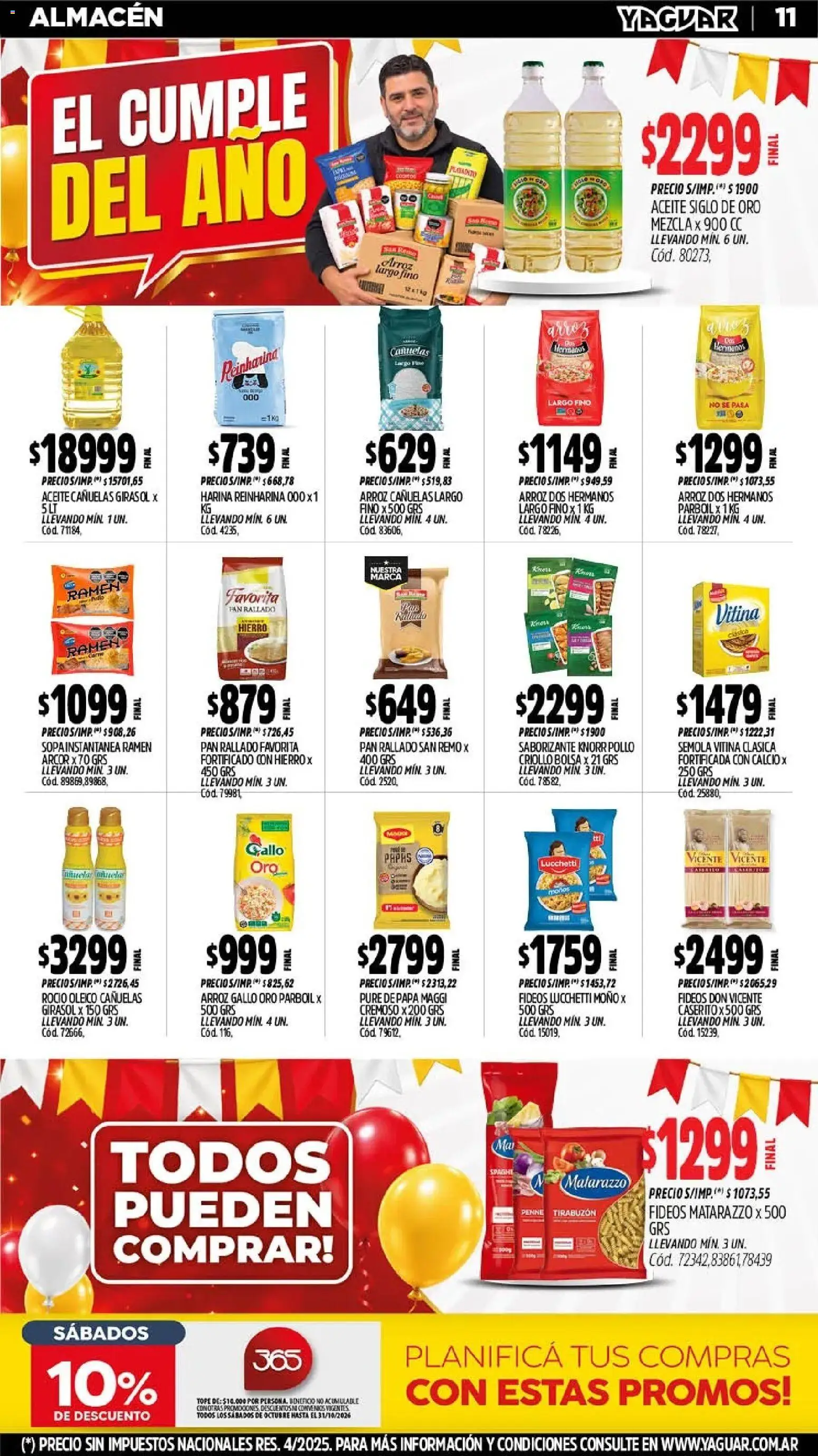 Yaguar - Oferta Semanal Jujuy │ válido desde el 19/10/2026 | Página: 12