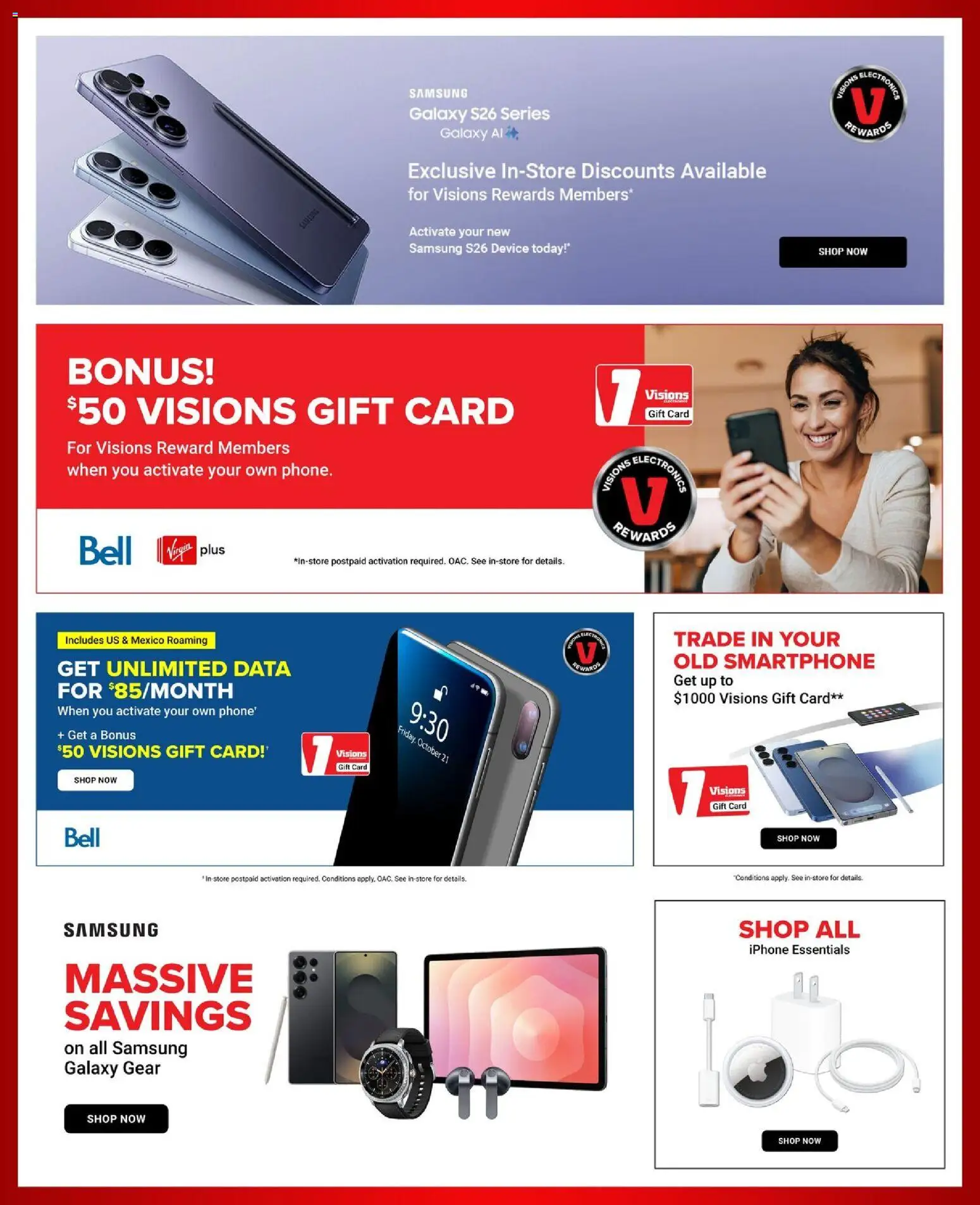 Visions flyer valid from Jul 31, 2026 | Page: 4 | Products: Smartphone