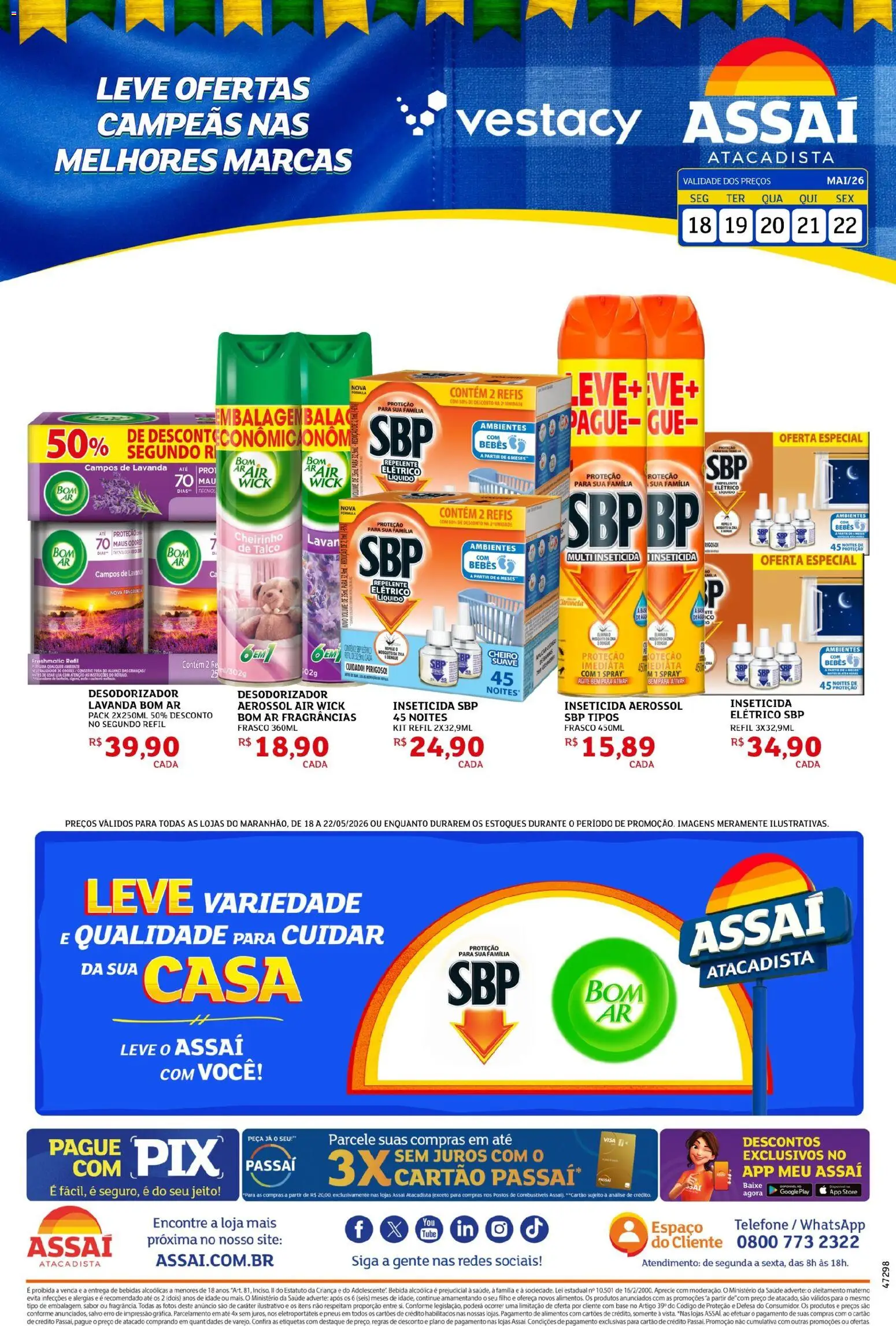 Assaí Atacadista Folheto - válido de 18.05.2026 | Página: 1 | Produtos: Pneus, Base, Bebida, Pá