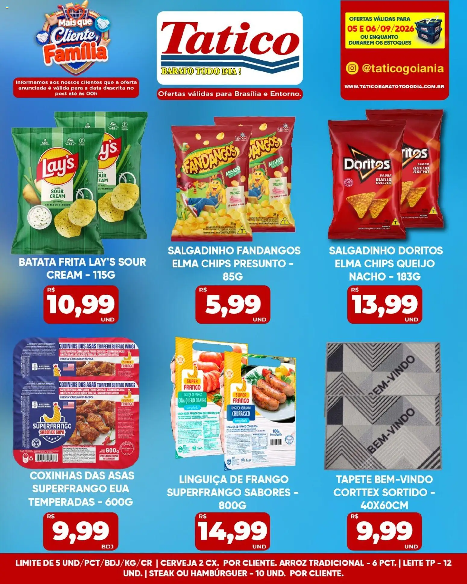 Tatico Folheto - válido de 05/09/2026 | Página: 19 | Produtos: Steak, Linguiça, Leite, Cerveja