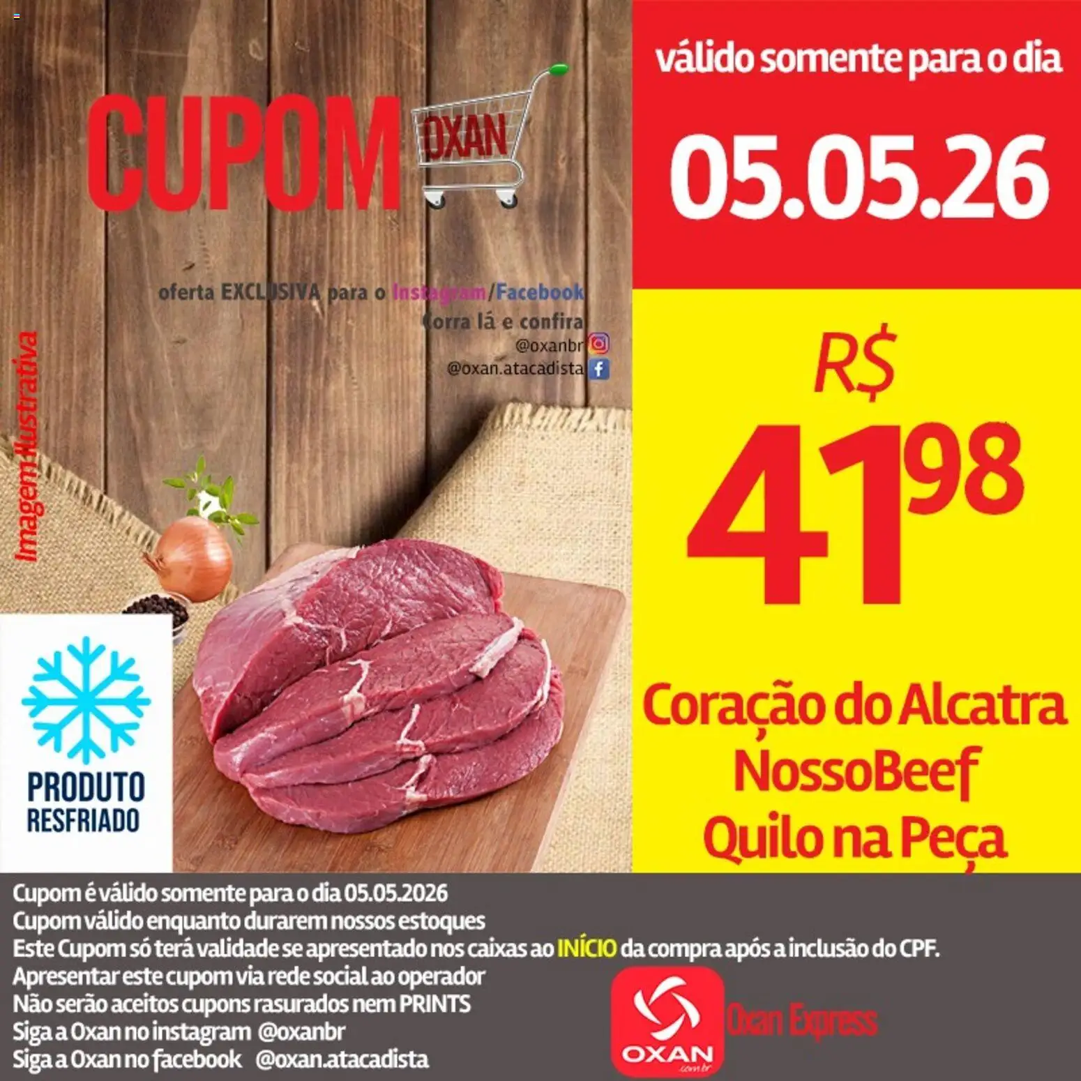 Oxan Atacadista Folheto - válido de 05.05.2026 | Página: 14 | Produtos: Alcatra