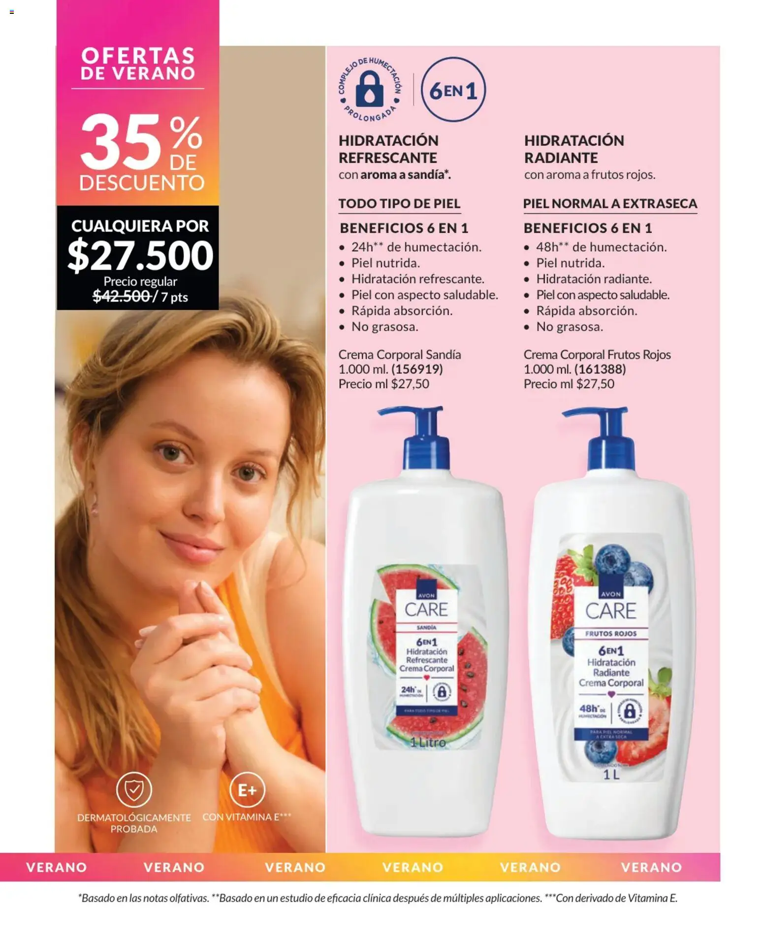 Catálogo AVON Campaña 12 │ válido desde el 04/08/2026 | Página: 1 | Productos: Sandía, Radiante, Crema