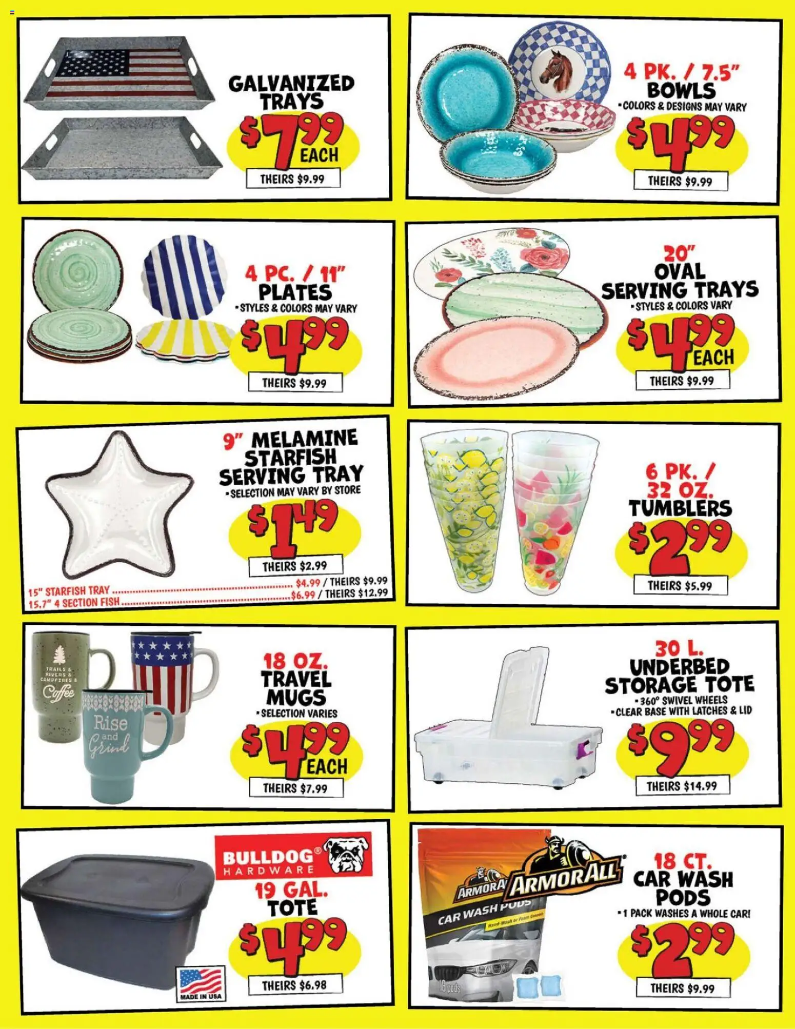 Ollie's Weekly Ad - valid from 07/14/2026 | Page: 3 | Products: Swivel, Coffee, Fish, Peach