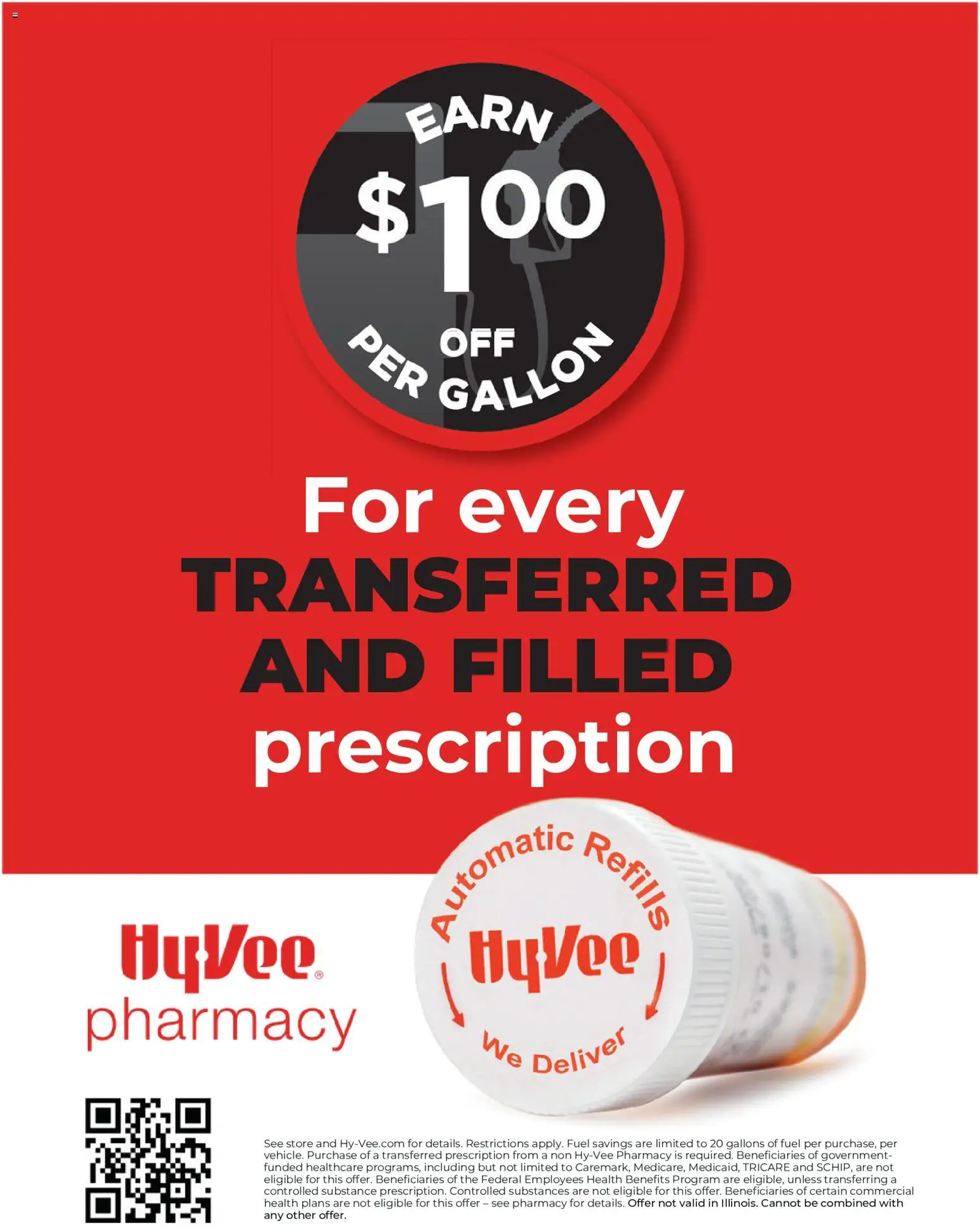 HyVee $1 Pharmacy Transfer - valid from 08/01/2026 | Page: 1