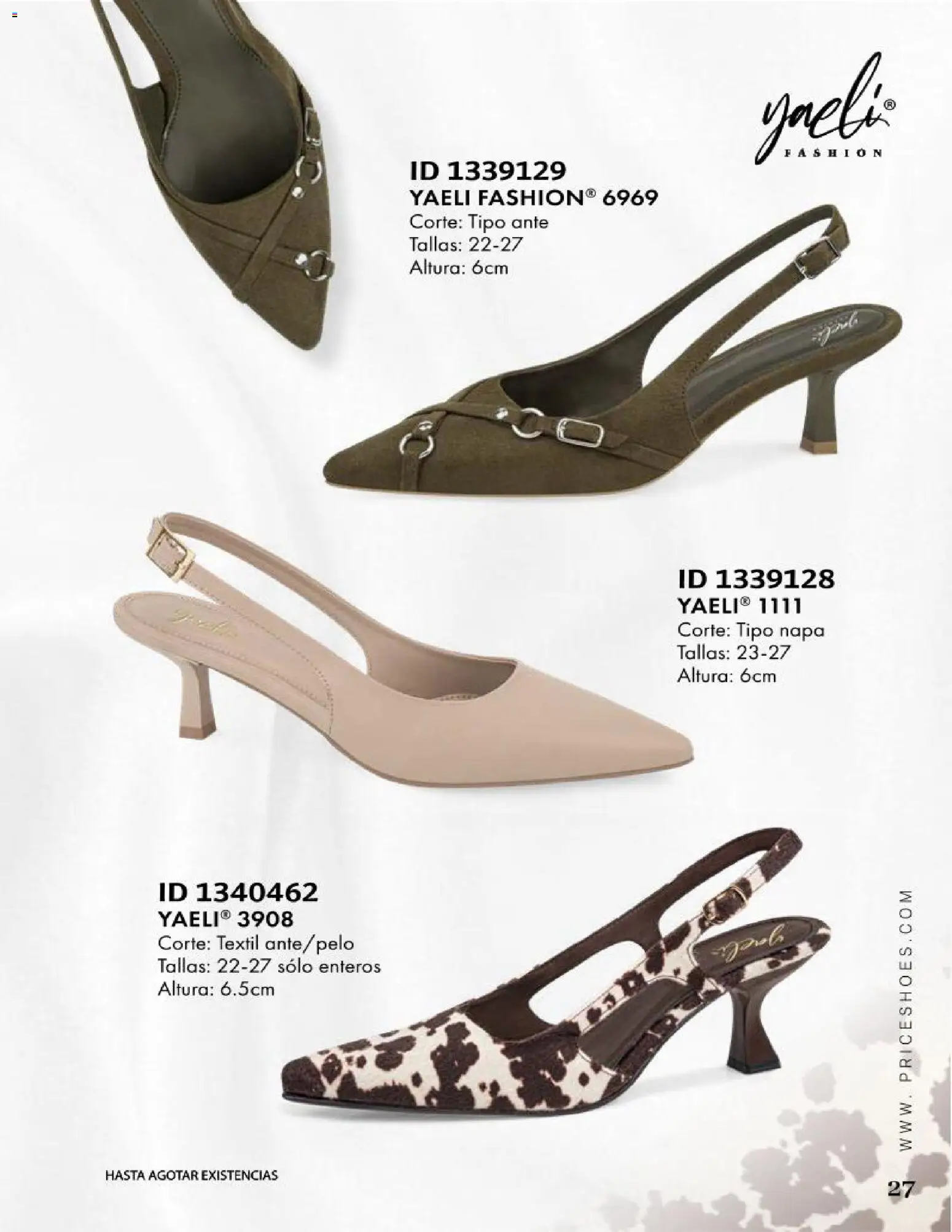 Nuevas ofertas de Price Shoes válidas en toda la República Mexicana desde el 09.05.2026. ¡Encuentra las mejores ofertas en Price Shoes catálogo Especial Vestir! | Página: 27