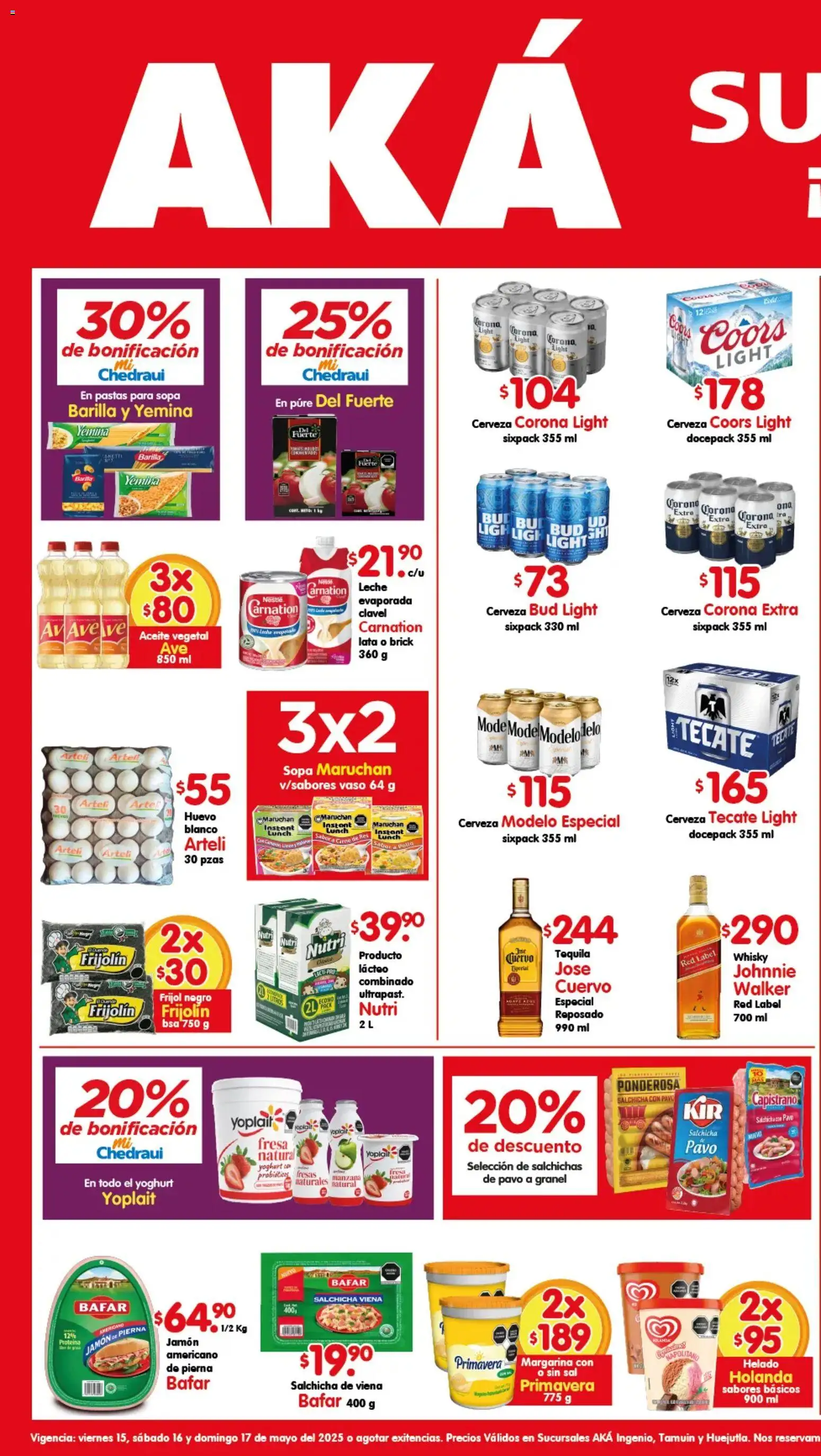 Nuevas ofertas de Arteli válidas en toda la República Mexicana desde el 15.05.2026. ¡Encuentra las mejores ofertas en Arteli folleto Aká Superbodegas Foraneas! | Página: 1