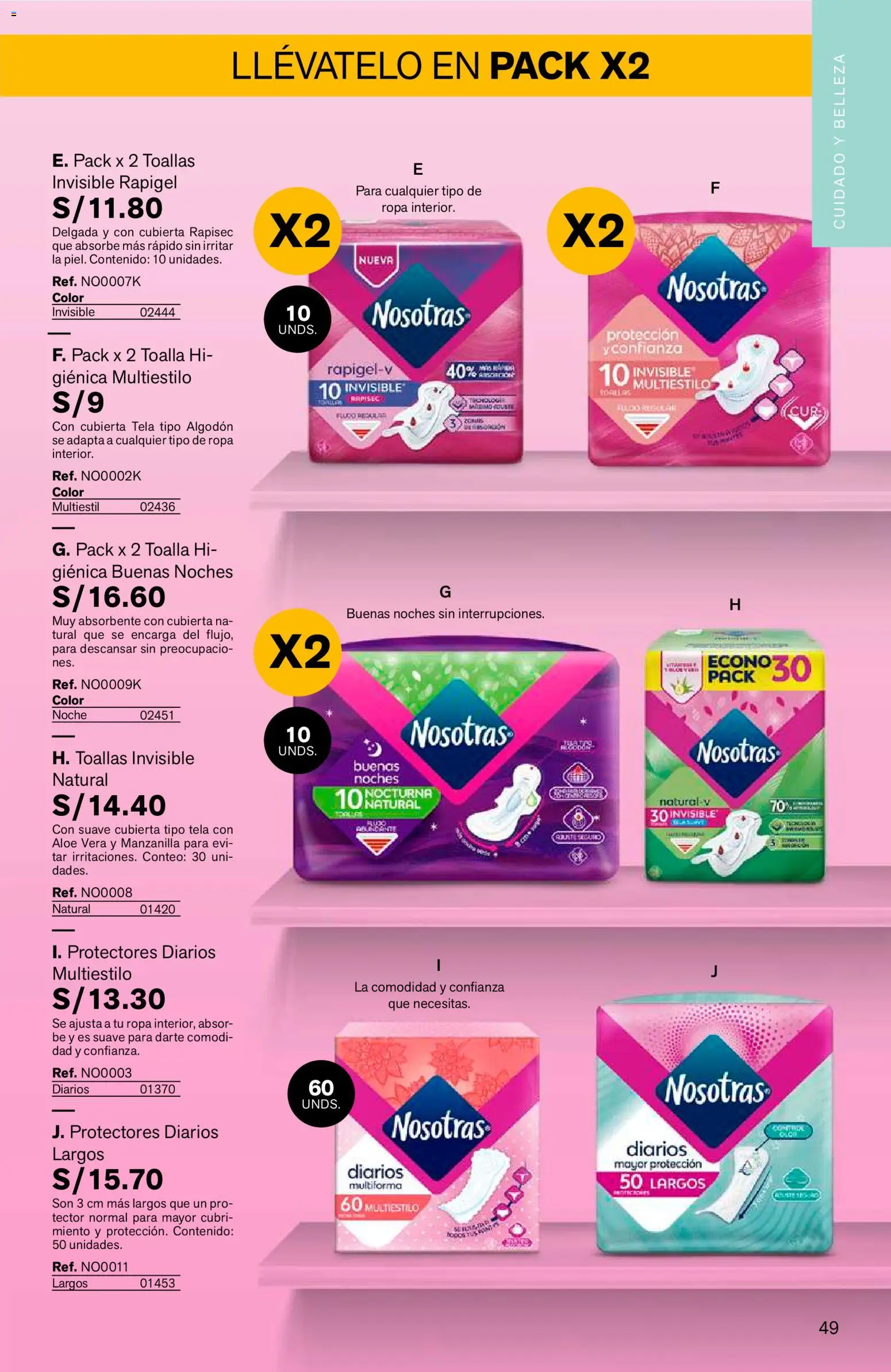 Catálogo Leonisa válido desde 24/08/2026 | Página: 49 | Productos: Toallas, Ropa, Protectores, Algodón