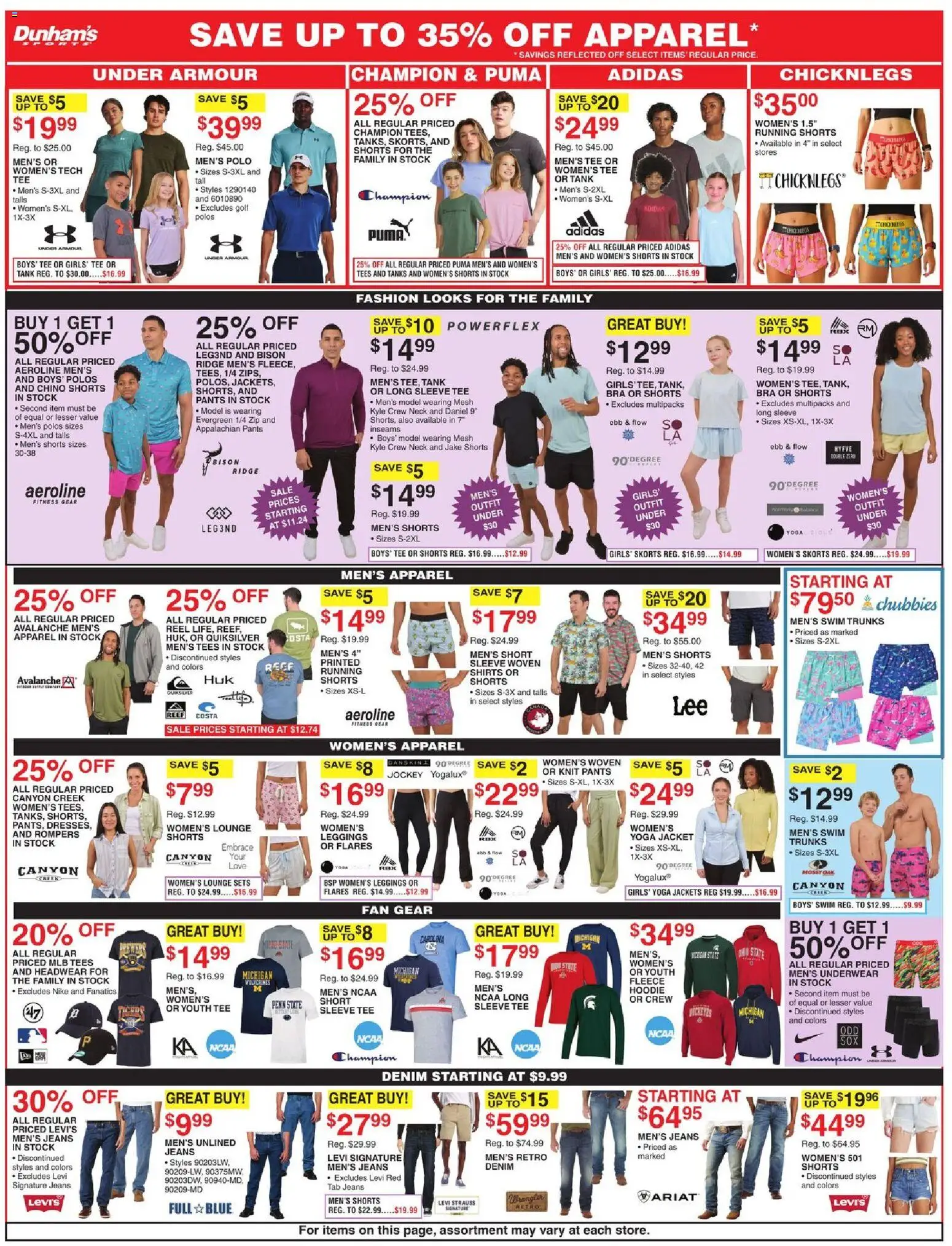 Dunham's Sports Weekly Ad - valid from 11.04.2026 | Page: 6 | Products: Hoodie, Pants, Jeans, Fan