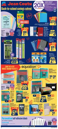 Preview of Jean Coutu - School Booklet from shop Jean Coutu valid from Aug 20, 2026