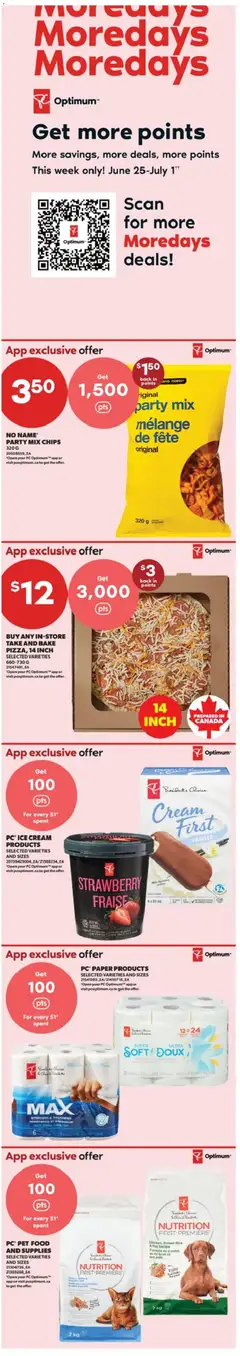 Preview of Real Canadian Superstore weekly flyer / circulaire from shop Real Canadian Superstore valid from Jun 25, 2026 | Page: 2 | Products: Rice, Cream, Ice cream, PC