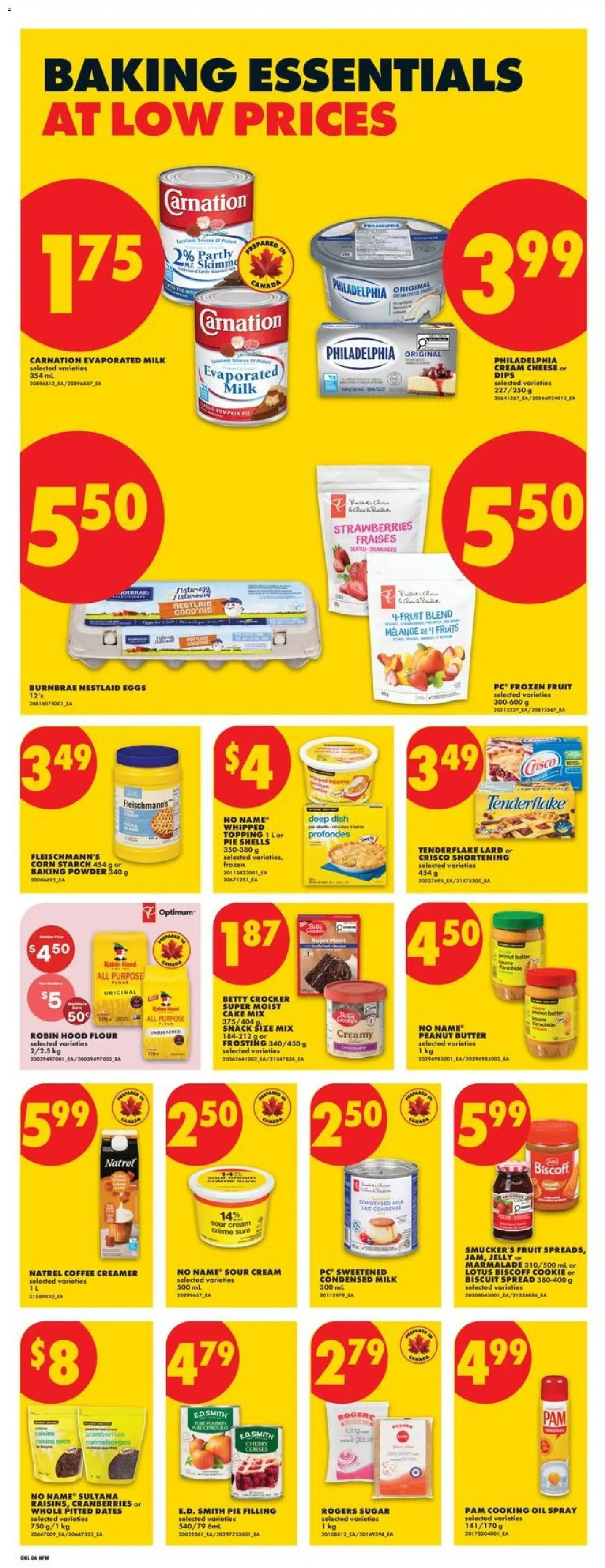 No Frills flyer valid from Oct 1, 2026 | Page: 13 | Products: Fruit, Corn, Baking powder, Eggs