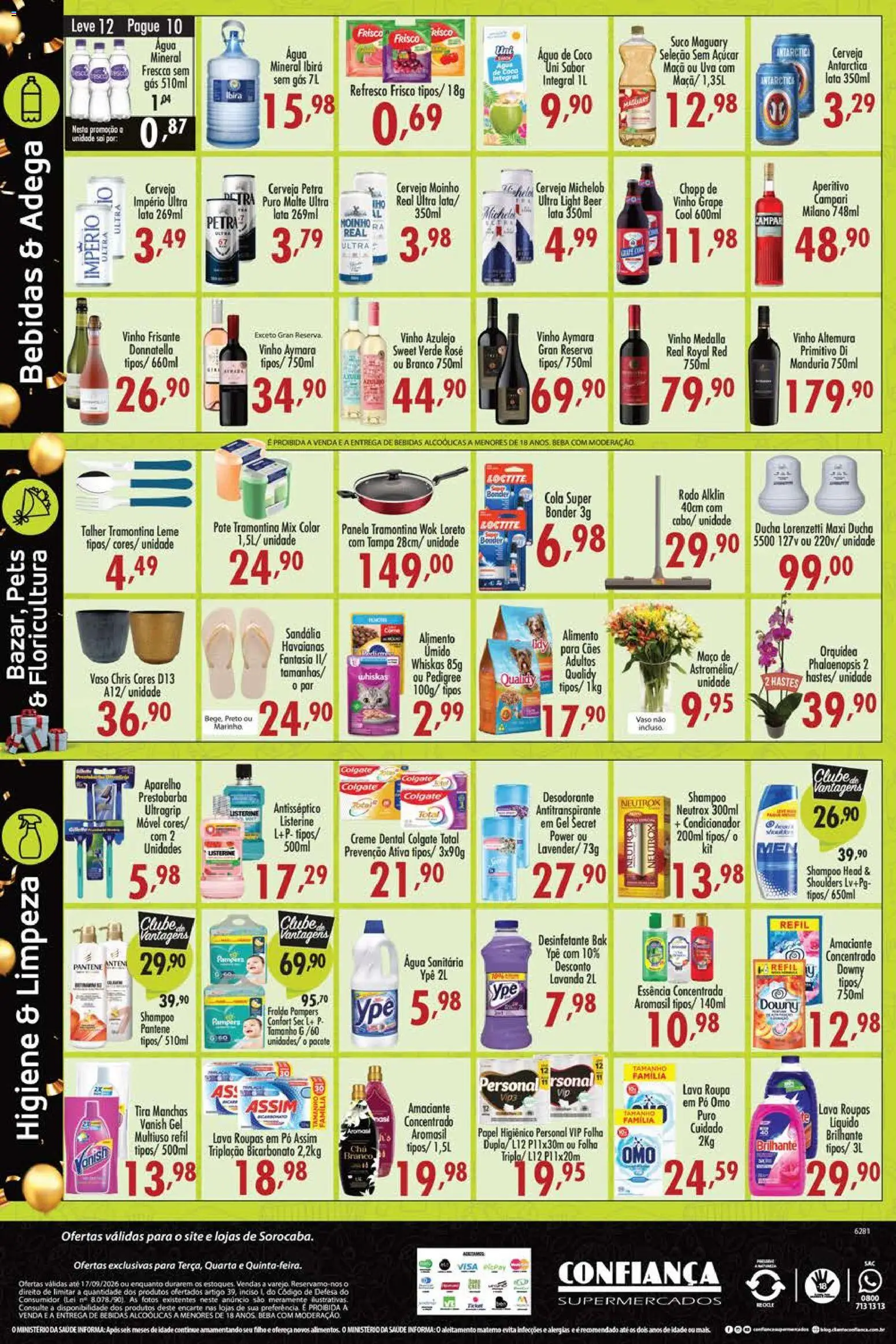 Confiança Folheto - válido de 15/09/2026 | Página: 4 | Produtos: Coco, Uva, Cerveja, Listerine
