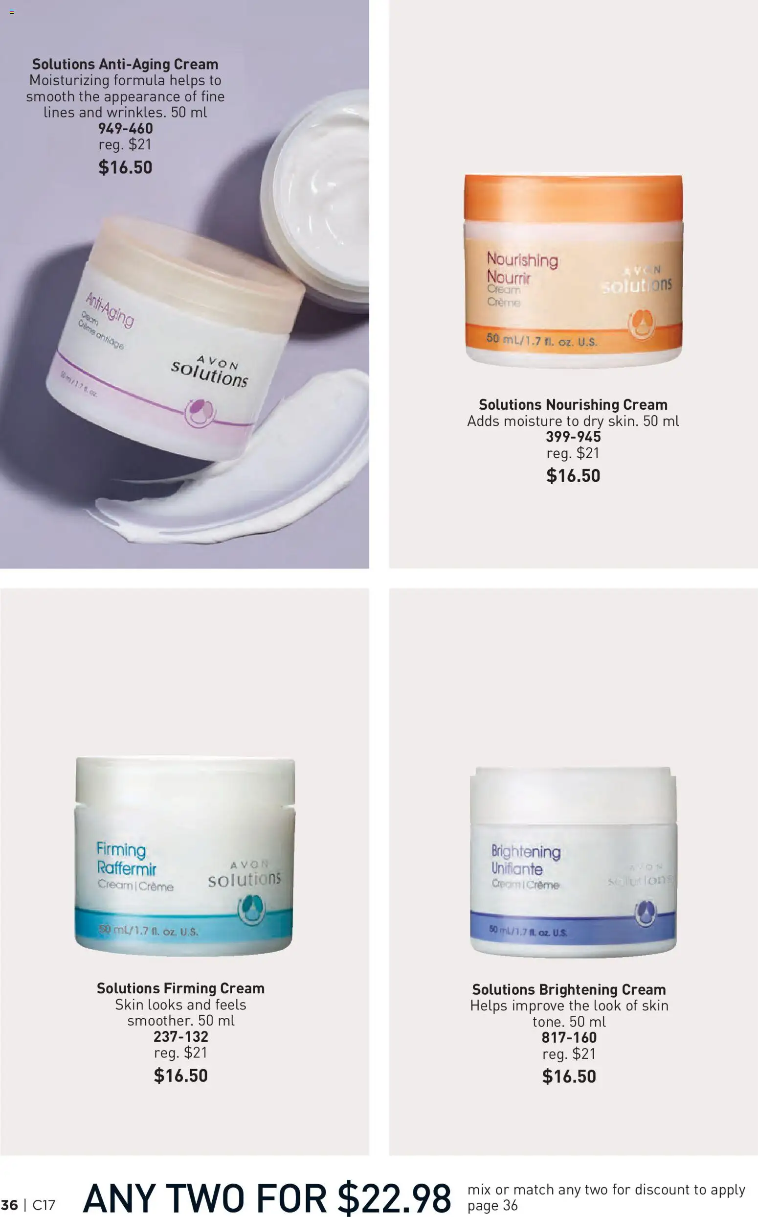 Avon flyer valid from Aug 13, 2026 | Page: 36 | Products: Cream