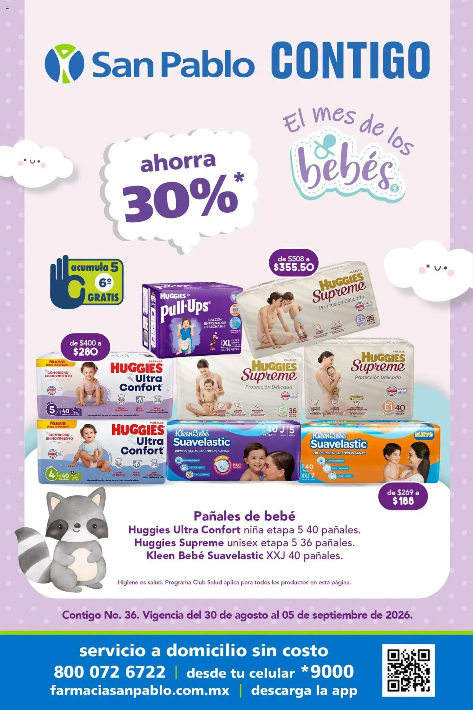 Nuevas ofertas de Farmacia San Pablo válidas en toda la República Mexicana desde el 30/08/2026. ¡Encuentra las mejores ofertas en Farmacia San Pablo catálogo! | Página: 1 | Productos: Calzón, Jugo, Pañales