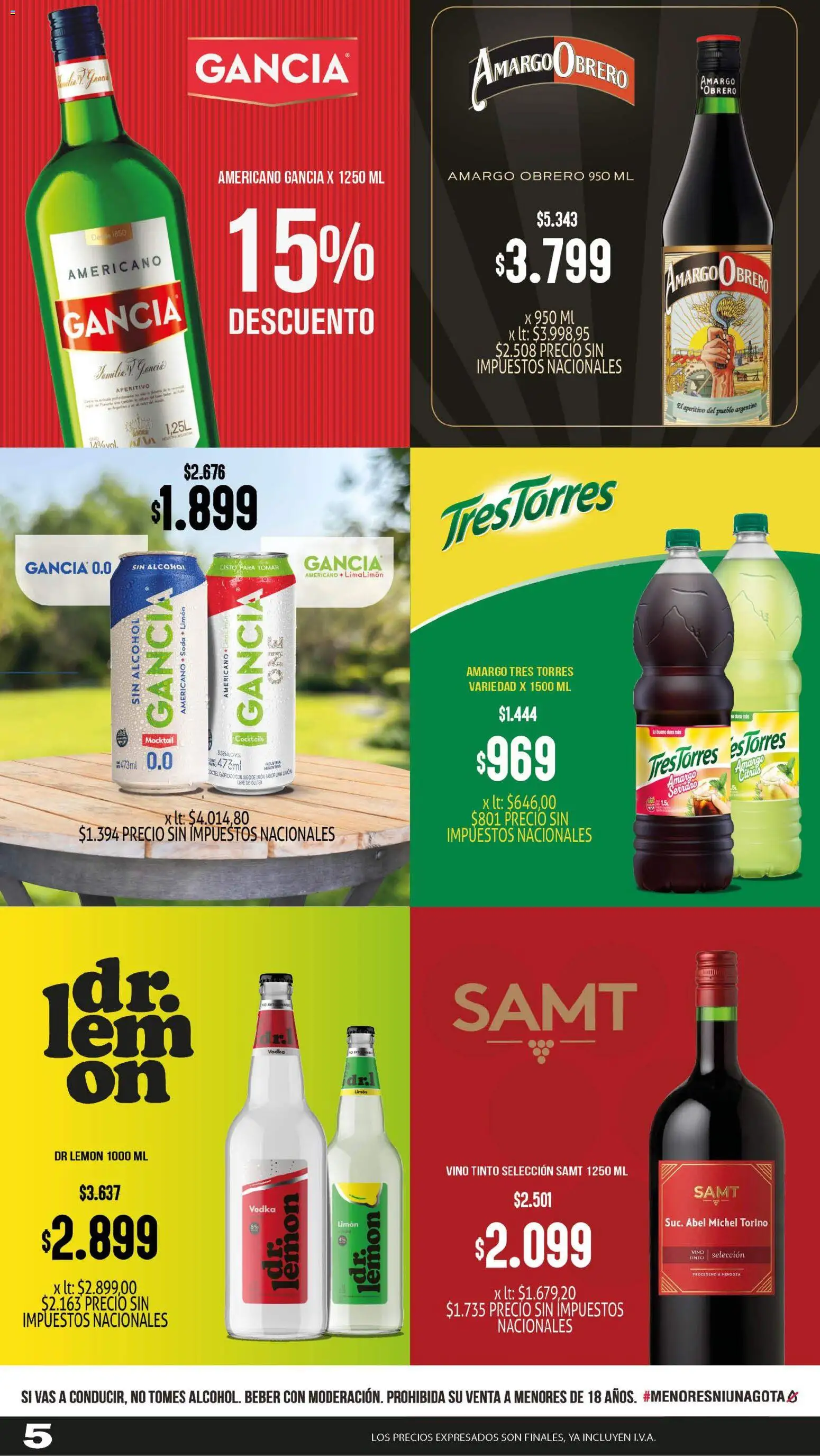 Makro Ofertas Volvete a Ilusionar │ válido desde el 07.05.2026 | Página: 5 | Productos: Vodka, Soda, Limón, Vino