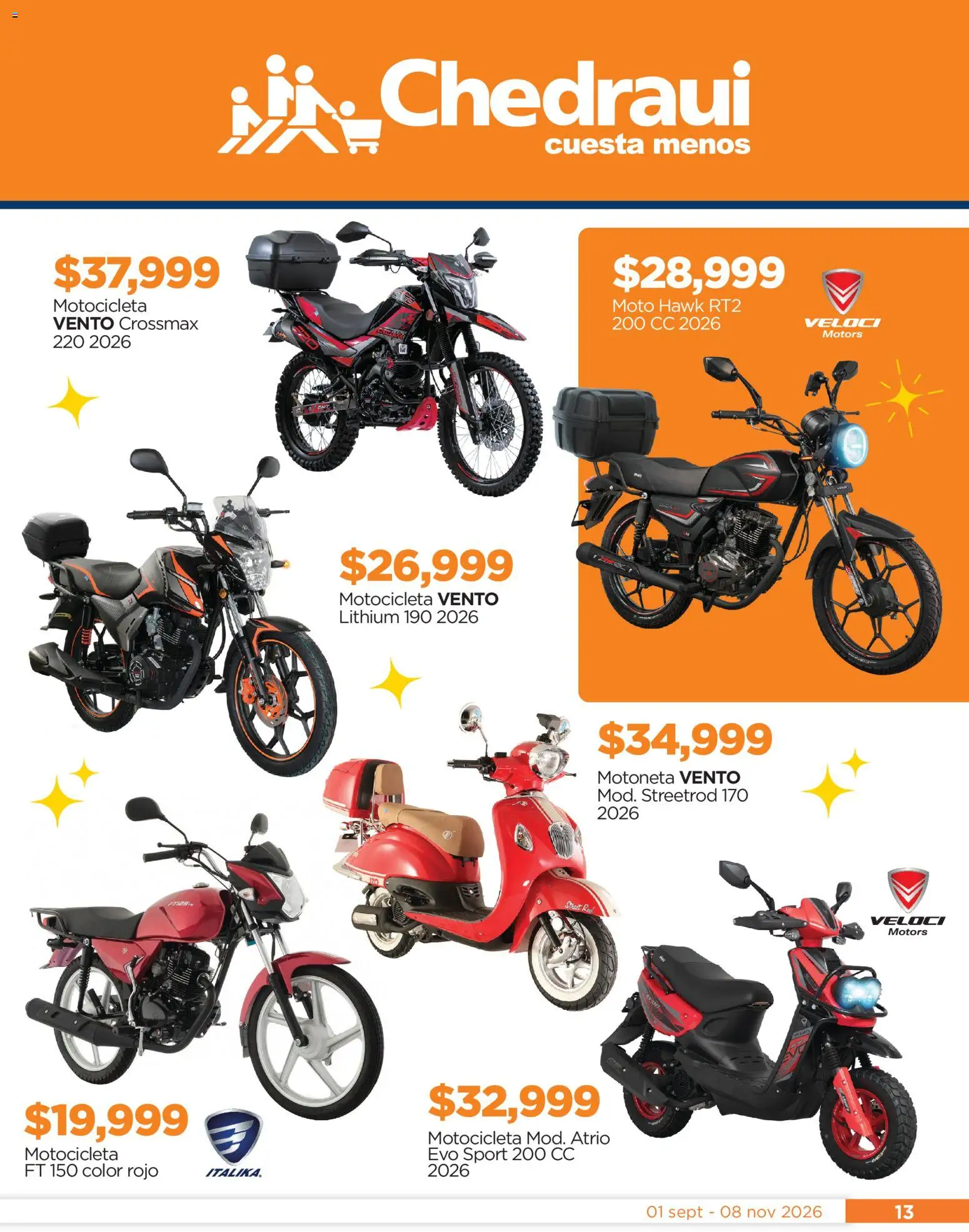 Nuevas ofertas de Chedraui válidas en toda la República Mexicana desde el 01/09/2026. ¡Encuentra las mejores ofertas en Chedraui folleto Llegan los porti ofertones! | Página: 13