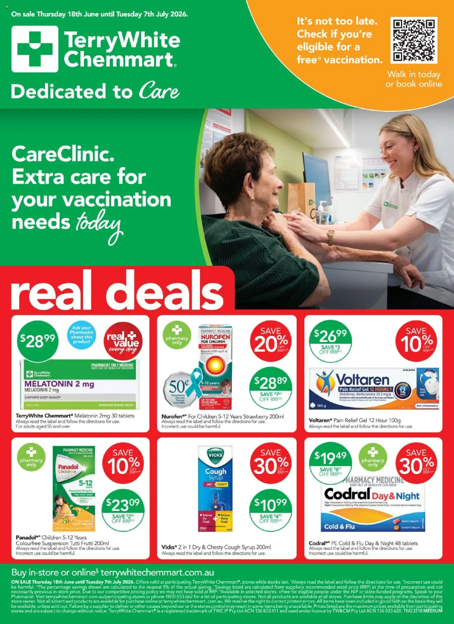 Terry White catalogue - valid from 18.06.2026 | Page: 1 | Products: Phone, Tablets, Pain relief