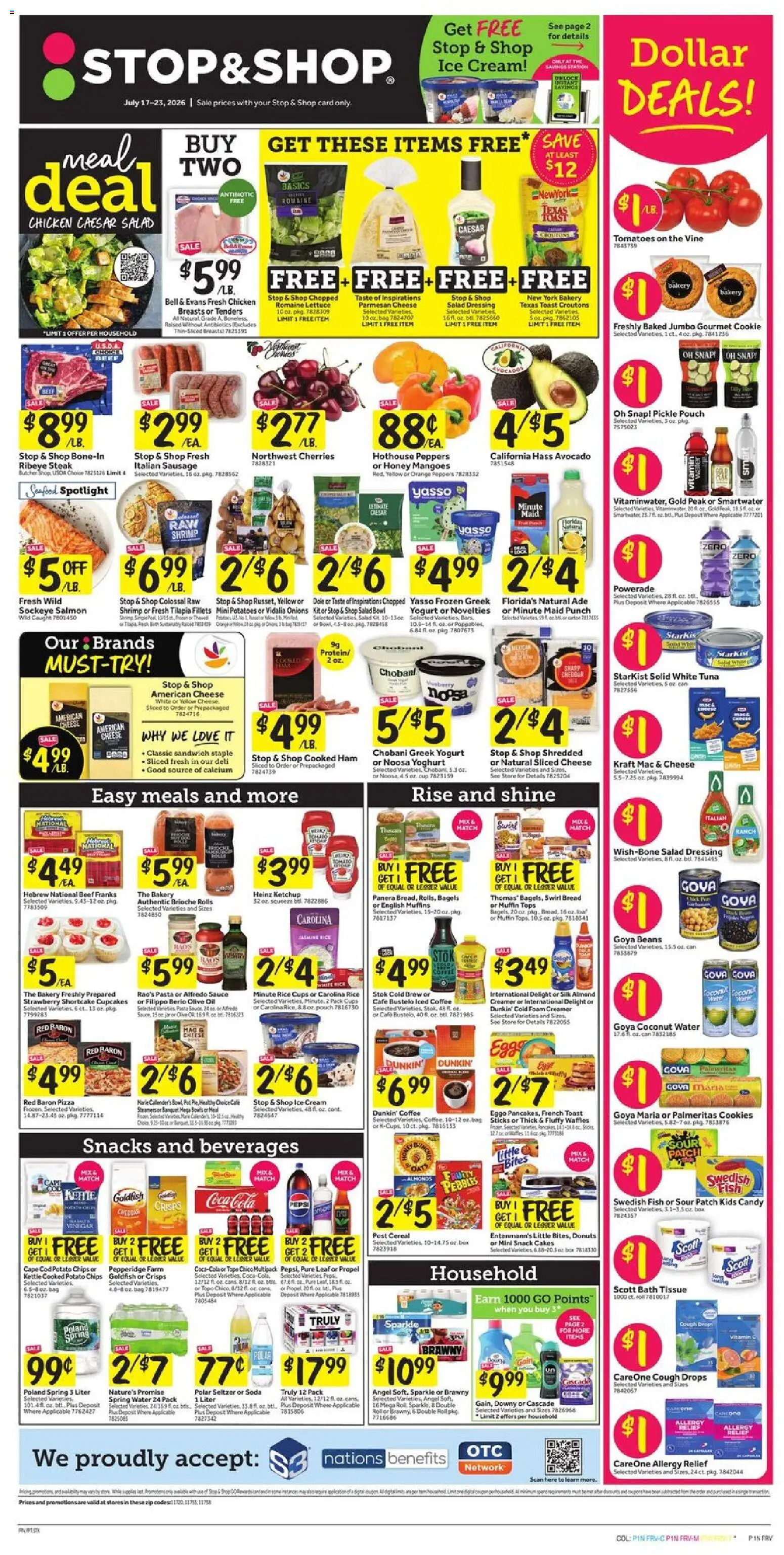 Stop & Shop Weekly Ad - valid from 07/17/2026 | Page: 1 | Products: Vitamin, Bath, Oil, Water