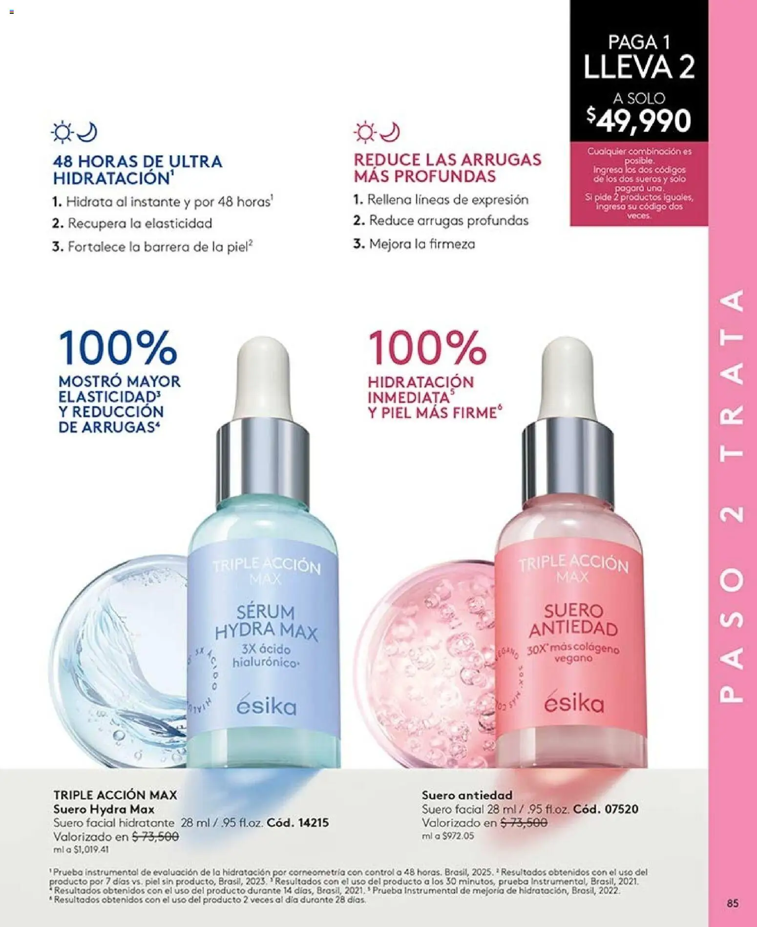 Ésika revista - valida desde el 28/08/2026 | Página: 85 | Productos: Serum, Combinación