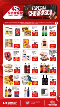 Semar Supermercado ofertas Churrasco  - Pré-Visualização do folheto da loja Semar Supermercado, válido de 28.04.2026