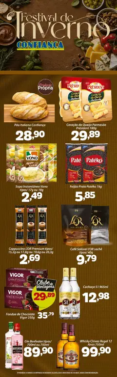 Confiança - Ofertas da semana - Pré-Visualização do folheto da loja Confiança, válido de 14/07/2026 | Página: 5 | Produtos: Whisky, Parmesão, Gin, Sopa instantânea