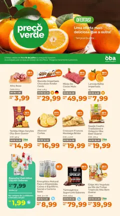 Oba Hortifruti - Ofertas da semana - Pré-Visualização do folheto da loja Oba Hortifruti, válido de 14/07/2026