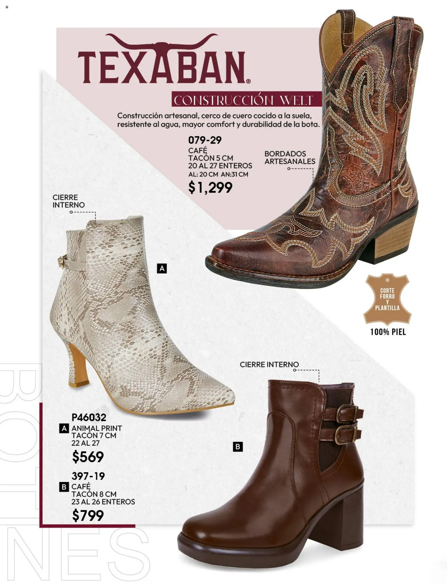 Nuevas ofertas de Cklass válidas en toda la República Mexicana desde el 08/07/2026. ¡Encuentra las mejores ofertas en Cklass catálogo Botas y botines! | Página: 62 | Productos: Café