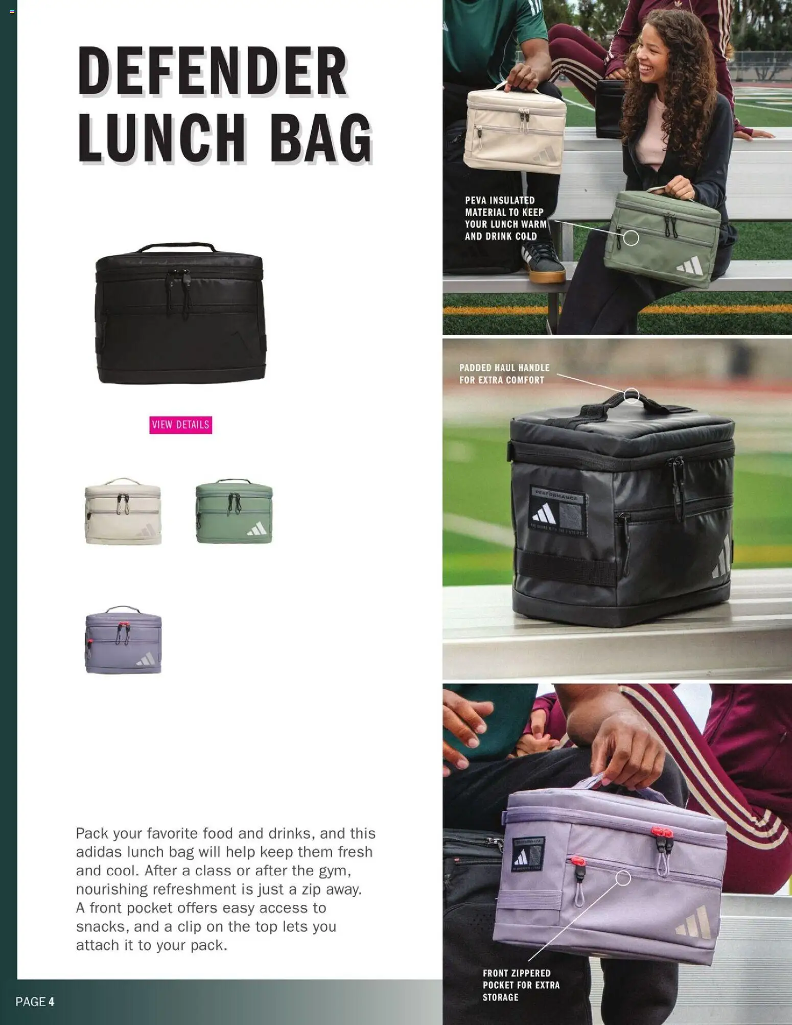 Dunham's Sports Adidas Back-To-School Backpack & Lunch Kit Guide - valid from 07/16/2026 | Page: 4 | Products: Clip, Bag