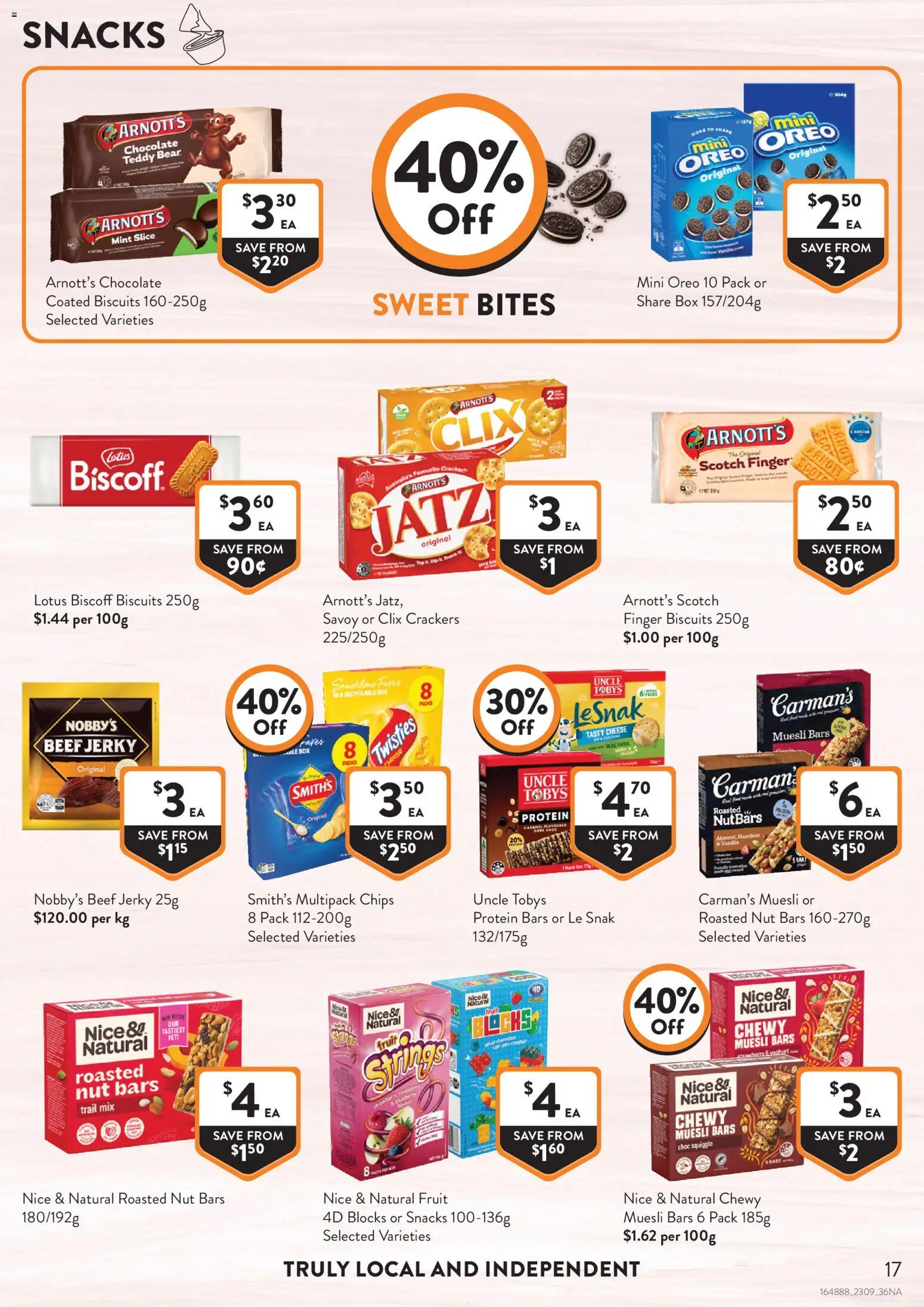 Foodworks catalogue - valid from 23/09/2026 | Page: 17 | Products: Jerky, Beef, Vanilla, Muesli