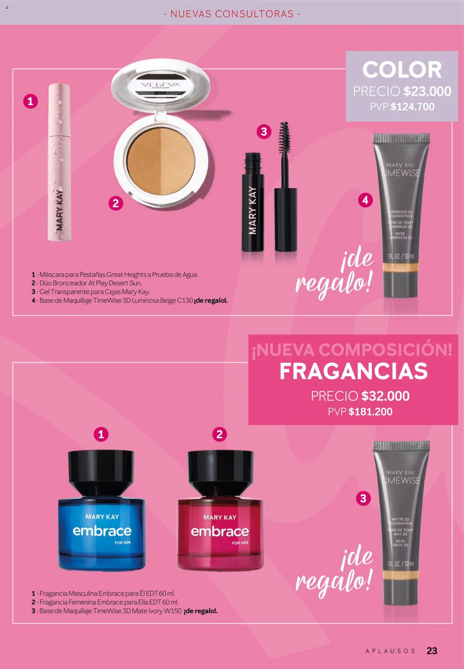 Mary Kay - Aplausos Septiembre 2026 │ válido desde el 01/09/2026 | Página: 23 | Productos: Mate, Base de maquillaje, Bronceador, Máscara