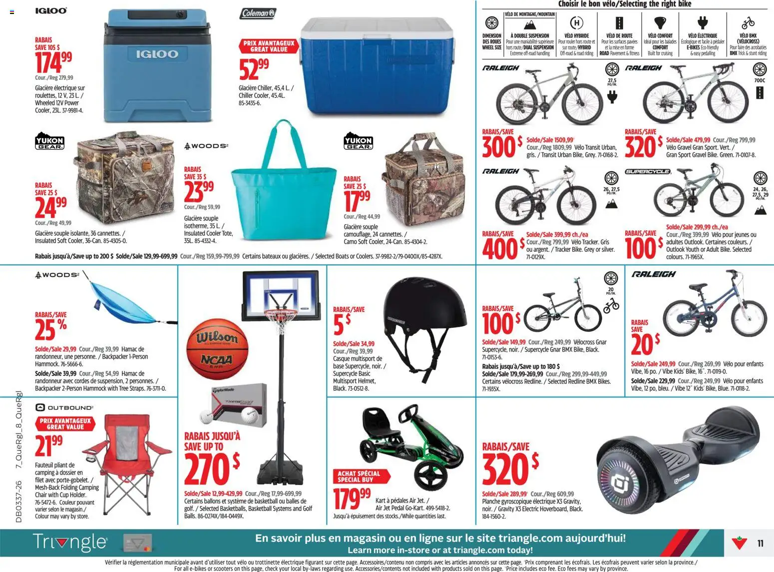 Canadian Tire flyer valid from Sep 10, 2026 | Page: 11 | Products: Camping chair, Chair