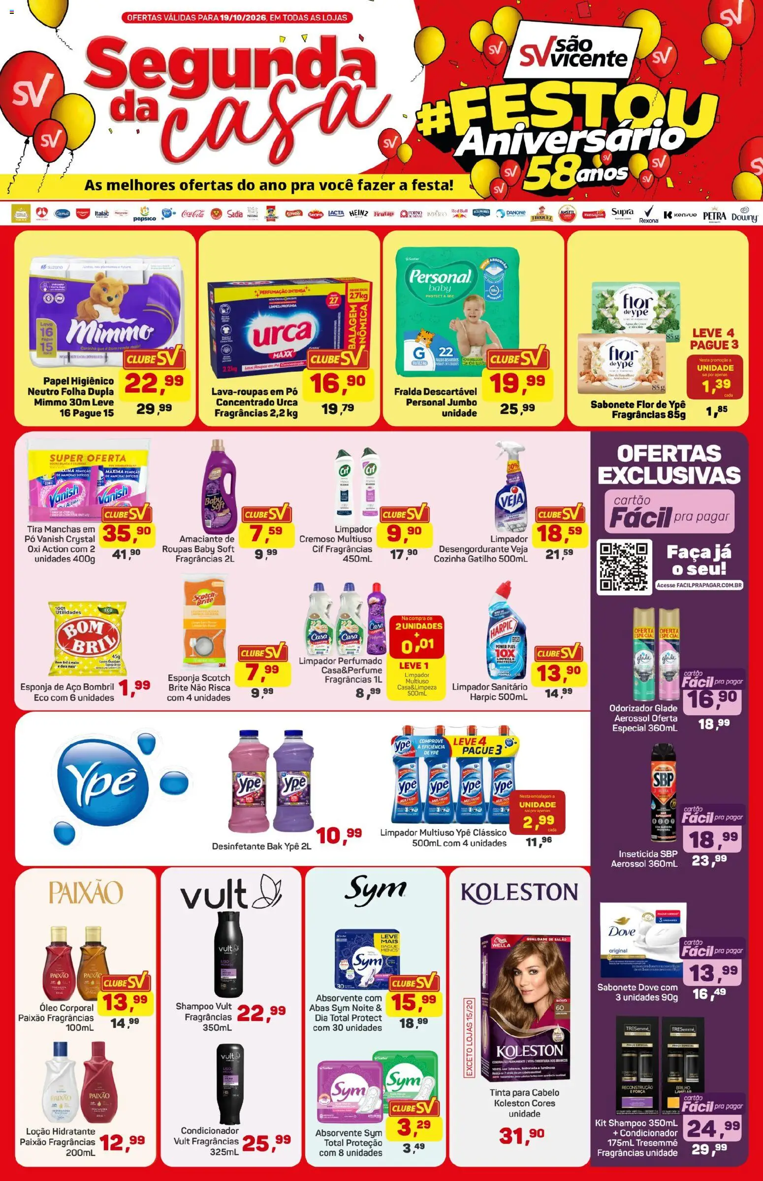 Supermercados São Vicente Folheto - válido de 19/10/2026 | Página: 1