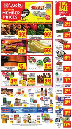 Preview of Lucky Supermarkets weekly ads valid from 06/24/2026